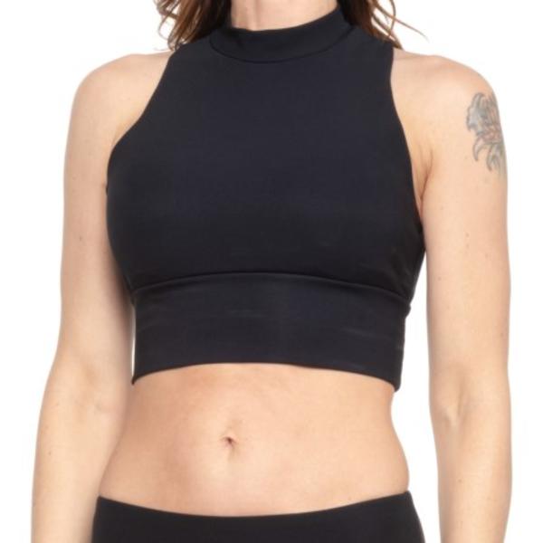 ファッション 取寄 キョーダン ウィメンズ ハイ ネック ブラ トップ Kyodan Women High Neck Bra Top For Women Black