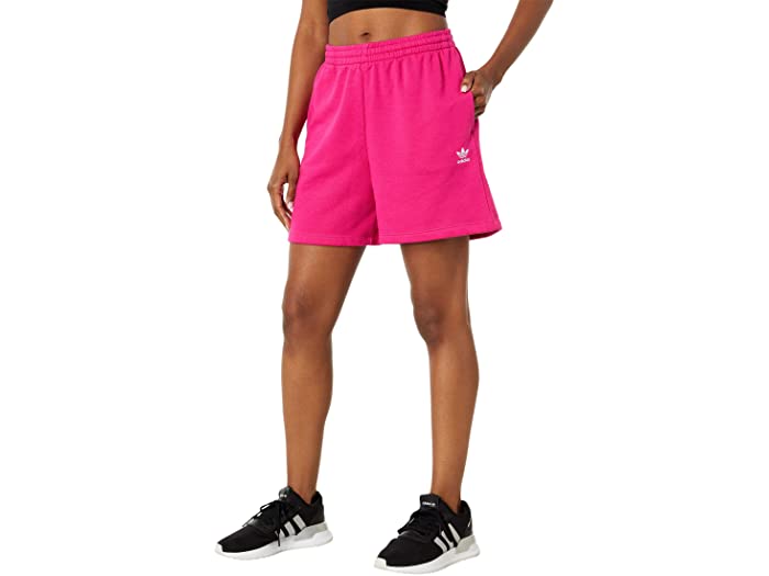 年間定番 上品なスタイル 取寄 アディダス オリジナルス レディース エッセンシャル フリース ショーツ adidas Originals Women's Essentials Fleece Shorts Real Magenta ugajin.net ugajin.net