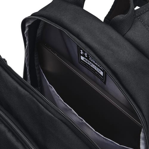 (取寄)アンダーアーマーメンズチームハッスル5.0バックパック-アダルトUNDERARMOURMen'sTeamHustle5.0Backpack-AdultBlackBlackMetallicSilver