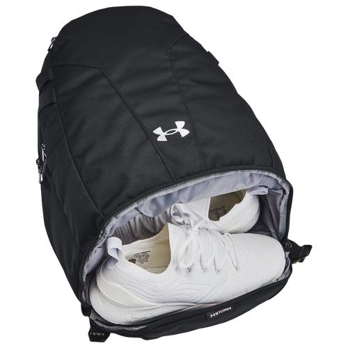 (取寄)アンダーアーマーメンズチームハッスル5.0バックパック-アダルトUNDERARMOURMen'sTeamHustle5.0Backpack-AdultBlackBlackMetallicSilver