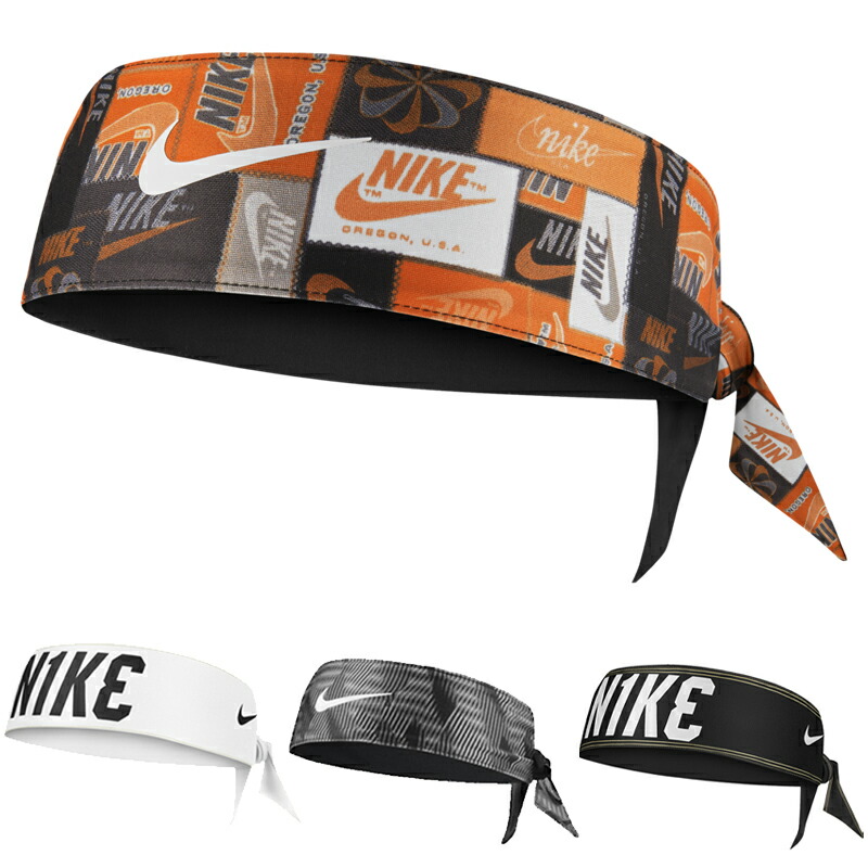 orange nike head tie
