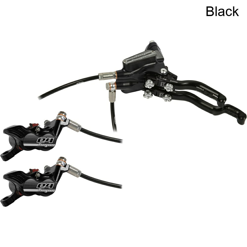 (取寄) ホープ テック3 E4 デュオ ハイドロリック ディスク ブレーキとレバーセット hope Tech 3 E4 Duo Hydraulic Disc Brake and Lever Set｜スウィートラグ