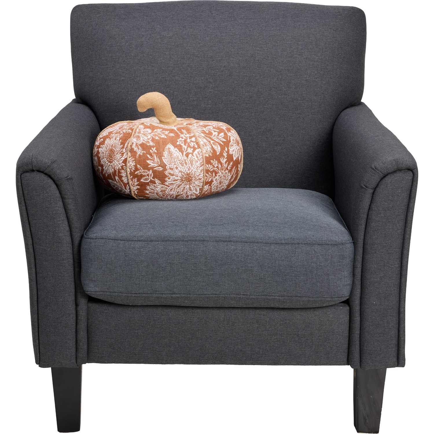(取寄) レイチェルアッシュウェル シエナ スロー ピロー - 12x12インチ Rachel Ashwell Sienna Pumpkin-Shaped Throw Pillow - 12x12” Auburn