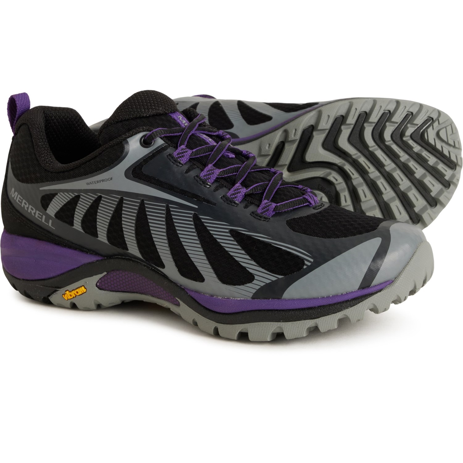 (取寄) メレル レディース サイレン エッジ 3 ハイキング シューズ Merrell women Siren Edge 3 Hiking Shoes (For Women) Black/Acai