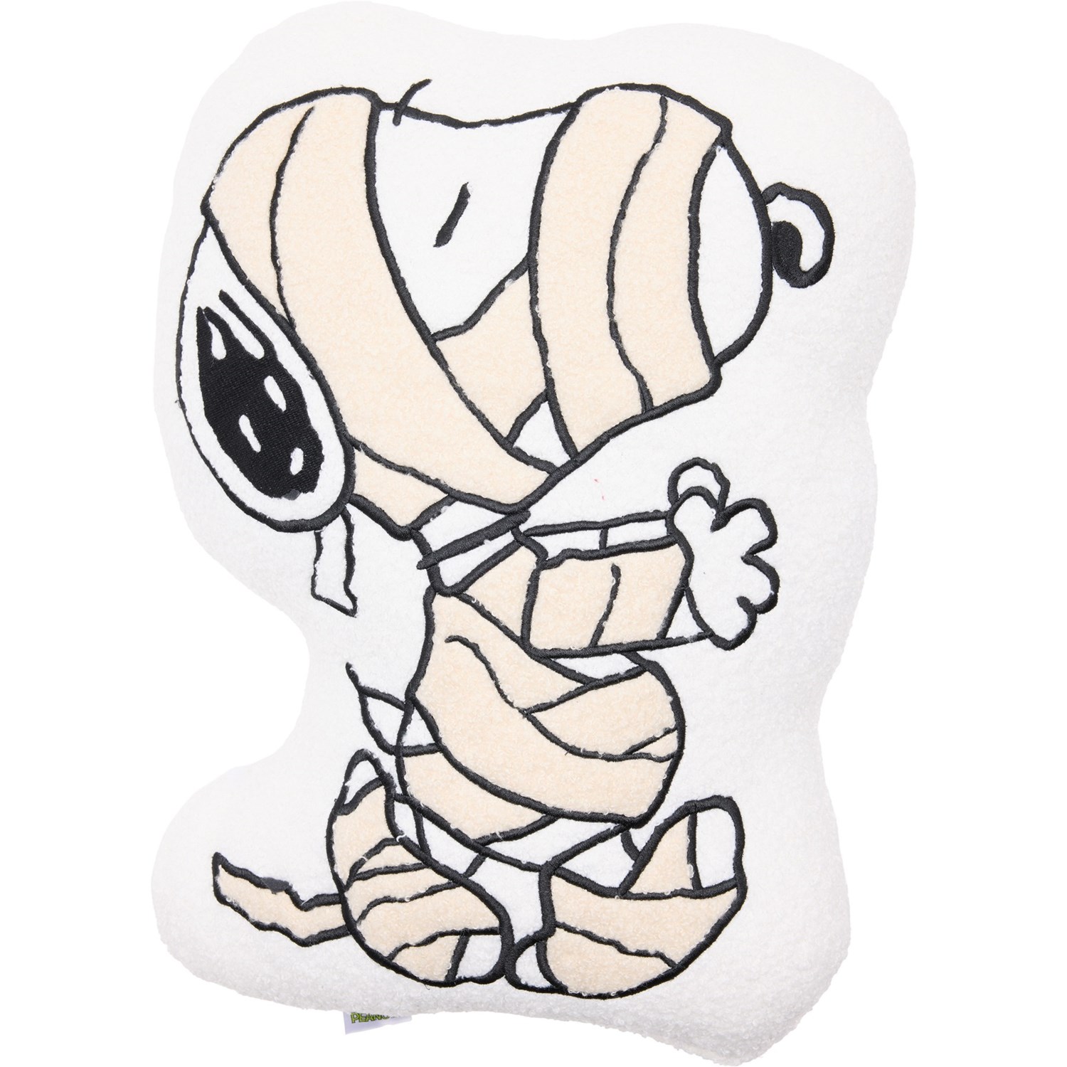 (取寄) ピーナッツ スヌーピー マミー シェイプド スロー ピロー Peanuts Snoopy Mummy Shaped Throw Pillow -14x17” Multi
