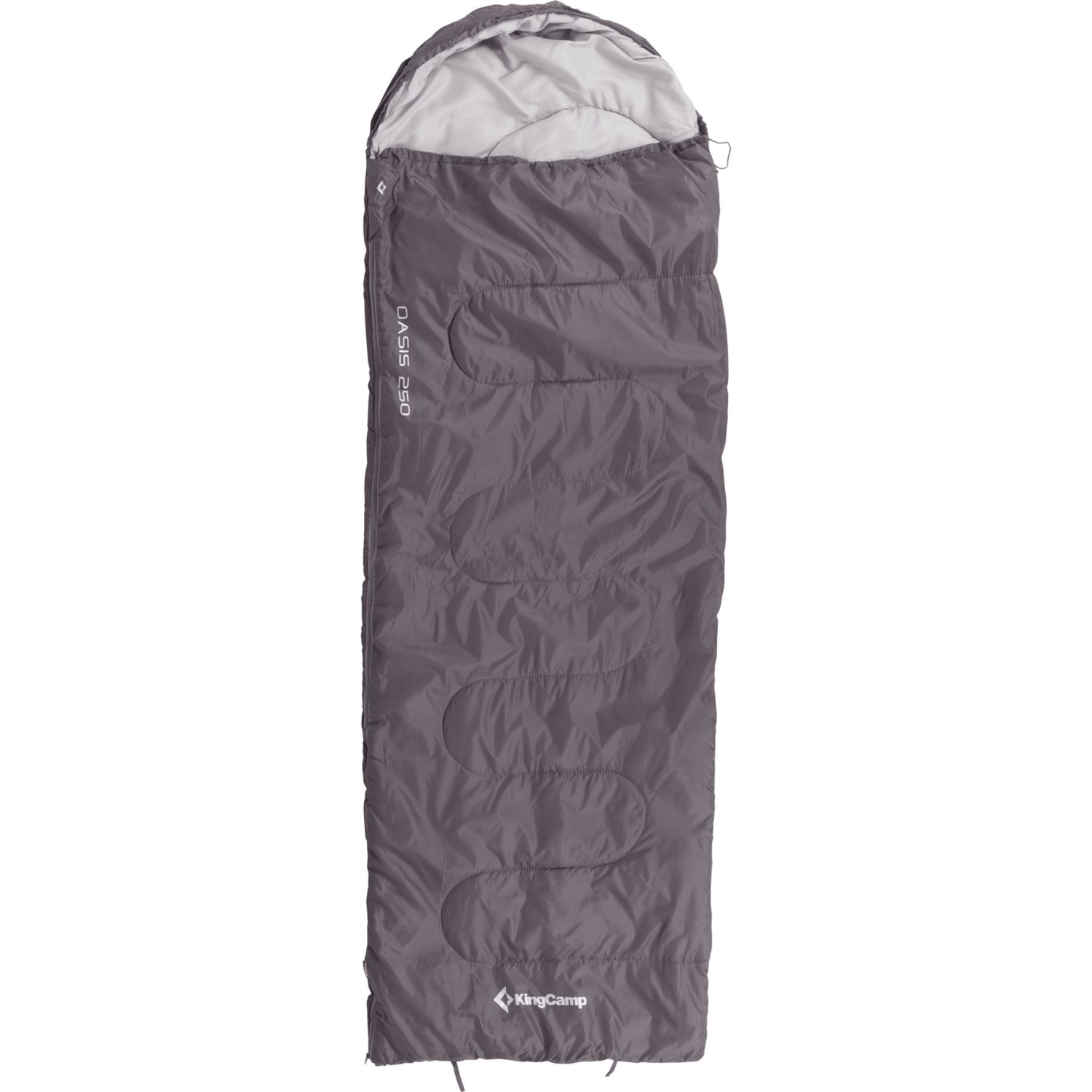 (取寄) キングキャンプ 44°F オアシス 250 スリーピング バッグ KingCamp 44°F Oasis 250 Sleeping Bag Medium Grey