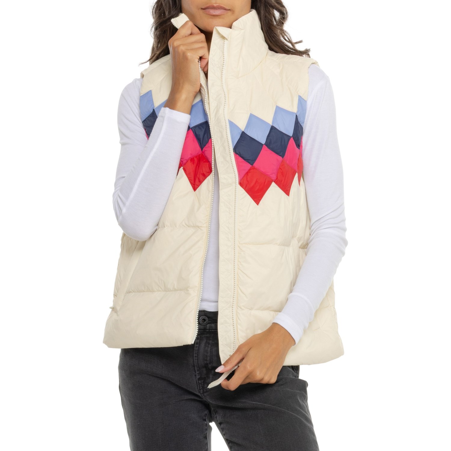 (取寄) マリンレイヤー アーカイブ パファー ベスト - インサレーテッド Marine Layer Archive Puffer Vest - Insulated Antique White