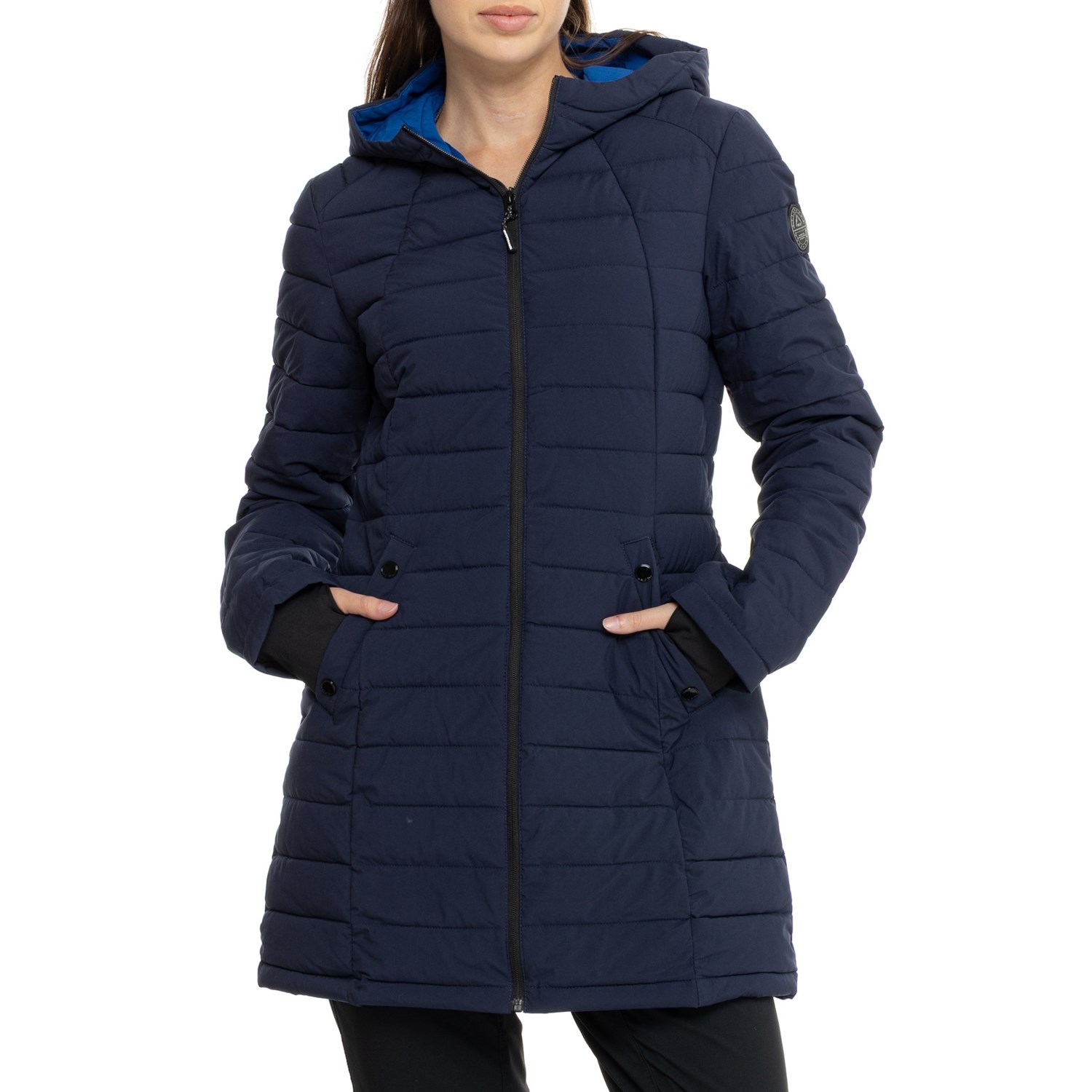 (取寄) HFX 32 ストレッチ ウェロン 3/4-レングス ジャケット - インサレーテッド HFX 32 Stretch Wellon 3/4-Length Jacket - Insulated Marine Navy