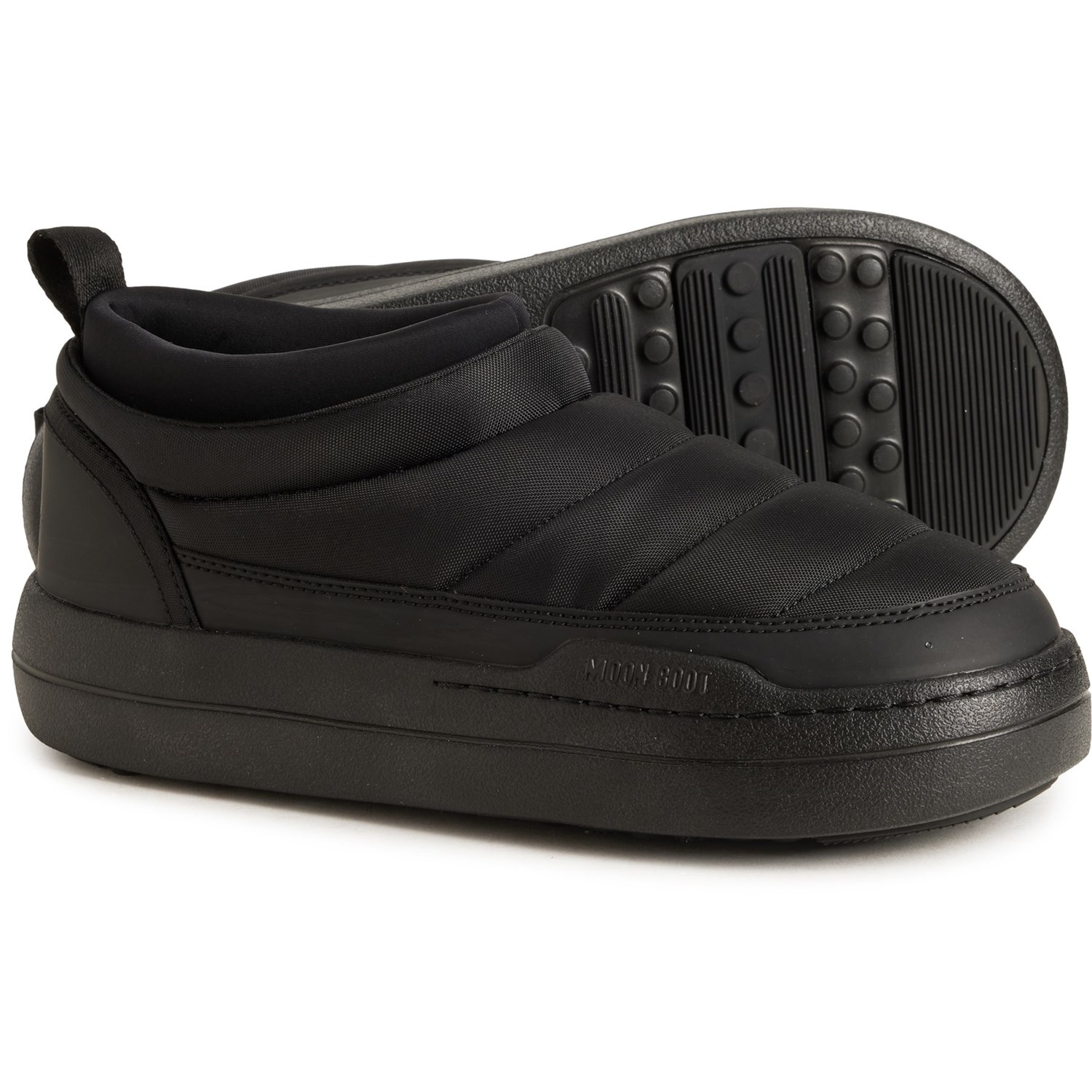 (取寄) レディース パーク ソフト ナイロン スニーカー MOON BOOTS women Park Soft Nylon Sneakers (For Women) Black