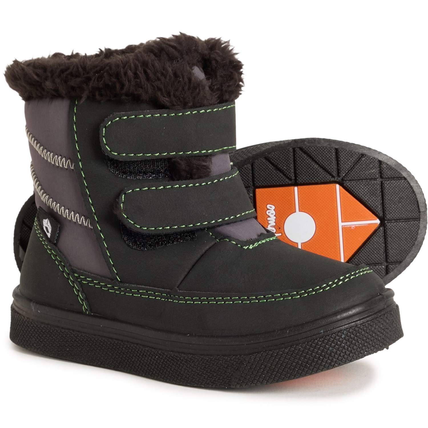 (取寄) ンーンフィース リトル ボーイズ アンド ガールズ チャーリー ブーツ Oomphies Little Boys and Girls Charlie Boots Black
