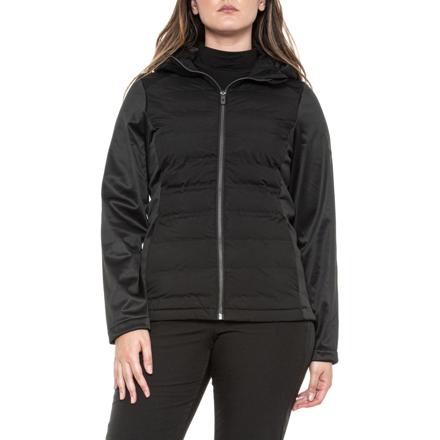 (取寄) ジェリー ミスティック ハイブリット ショート ミックスド メディア ジャケット - インサレーテッド Gerry Mystic Hybrid Short Mixed Media Jacket - Insulated Black