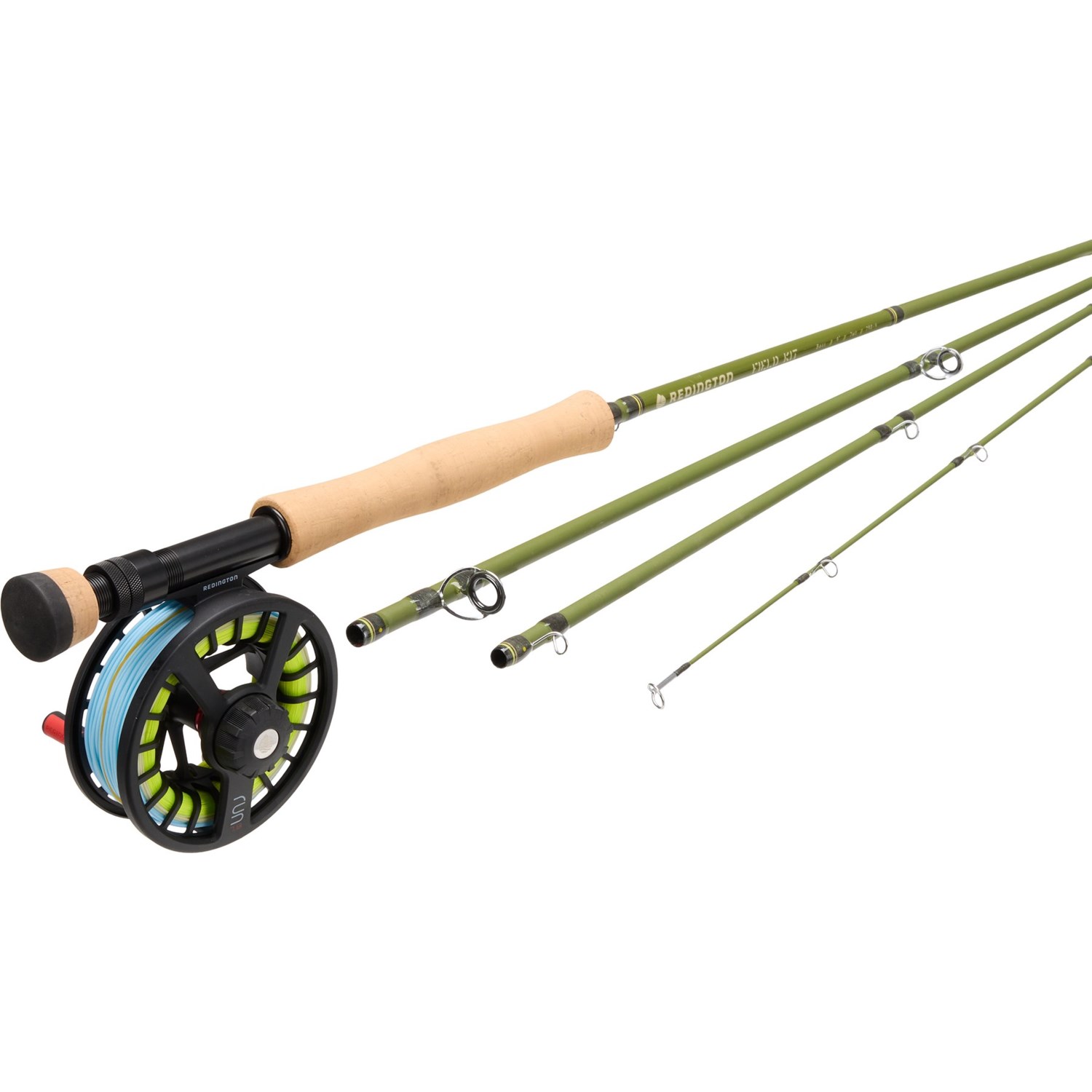 (取寄) レディントン バス フィールド キット アンド フライ ロッド - 9', 7wt, 4ピース Redington Bass 790 Field Kit and Fly Rod - 9', 7wt, 4-Piece Multi
