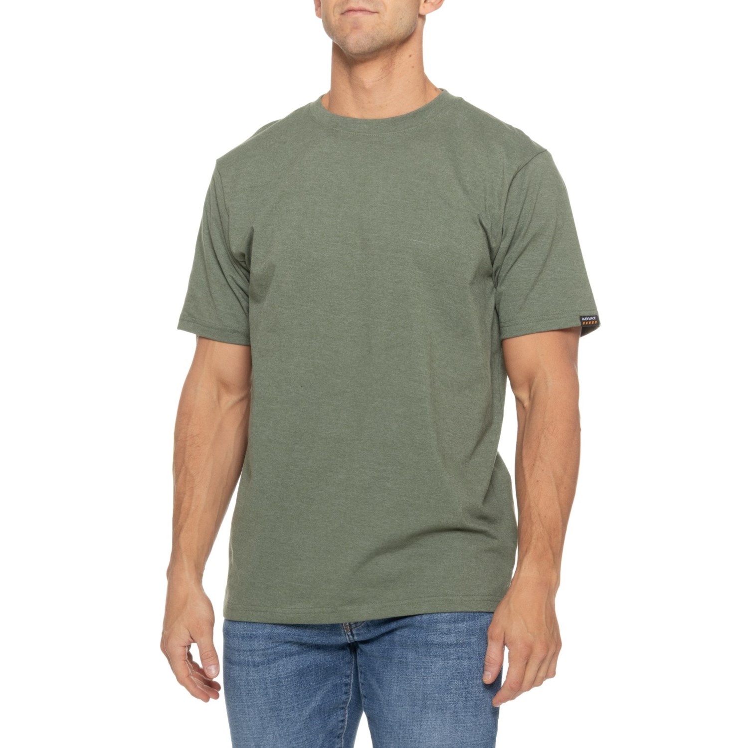 (取寄) アリアット リーバー コットン ストロング T-シャツ - ショート スリーブ Ariat Rebar Cotton Strong T-Shirt - Short Sleeve Dark Green