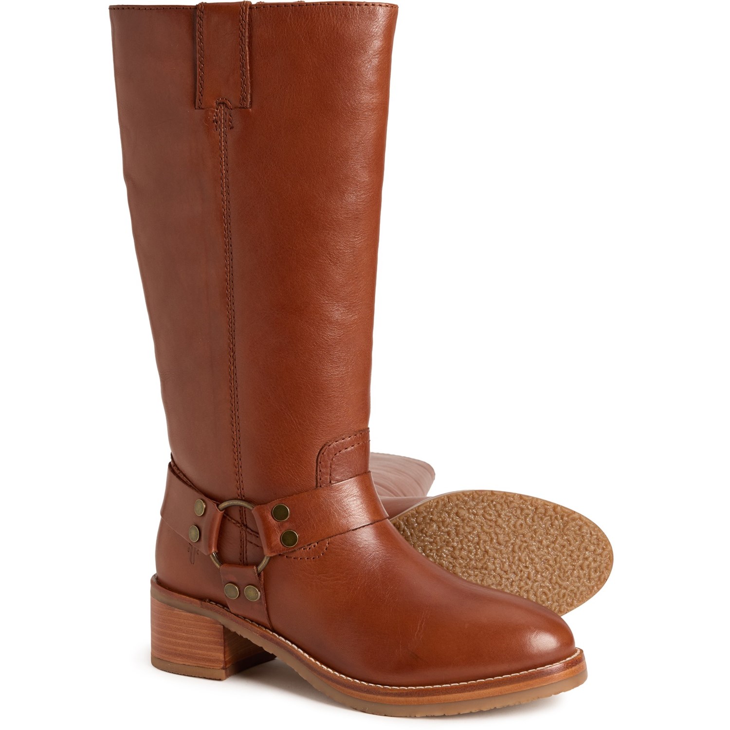 (取寄) フライ レディース カムリン トール シャフト ハーネス ブーツ Frye women Camryn Tall Shaft Harness Boots (For Women) Cognac