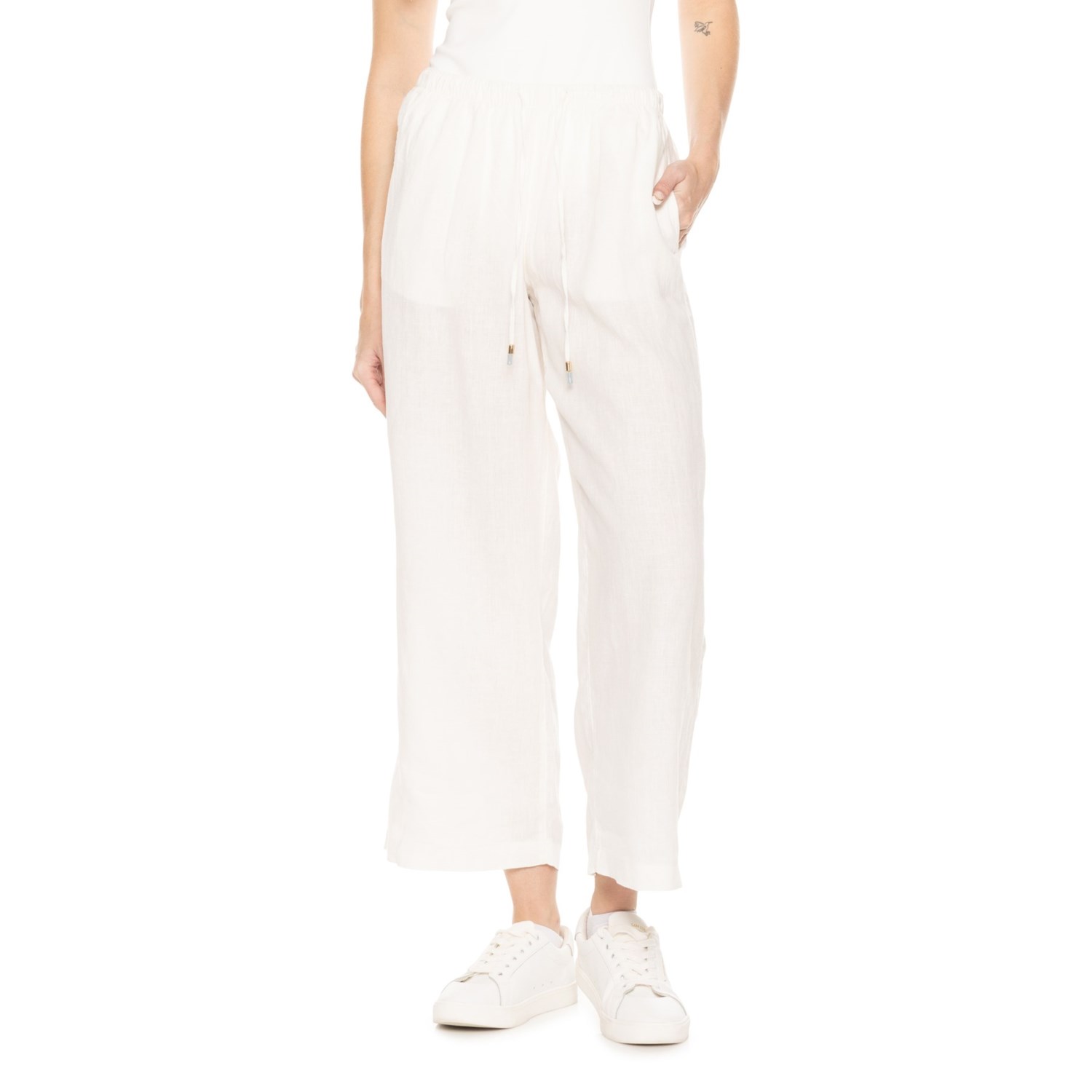 (取寄) C＆Cカリフォルニア プル-オン パンツ - リネン C&C California Pull-On Pants - Linen Coconut Milk
