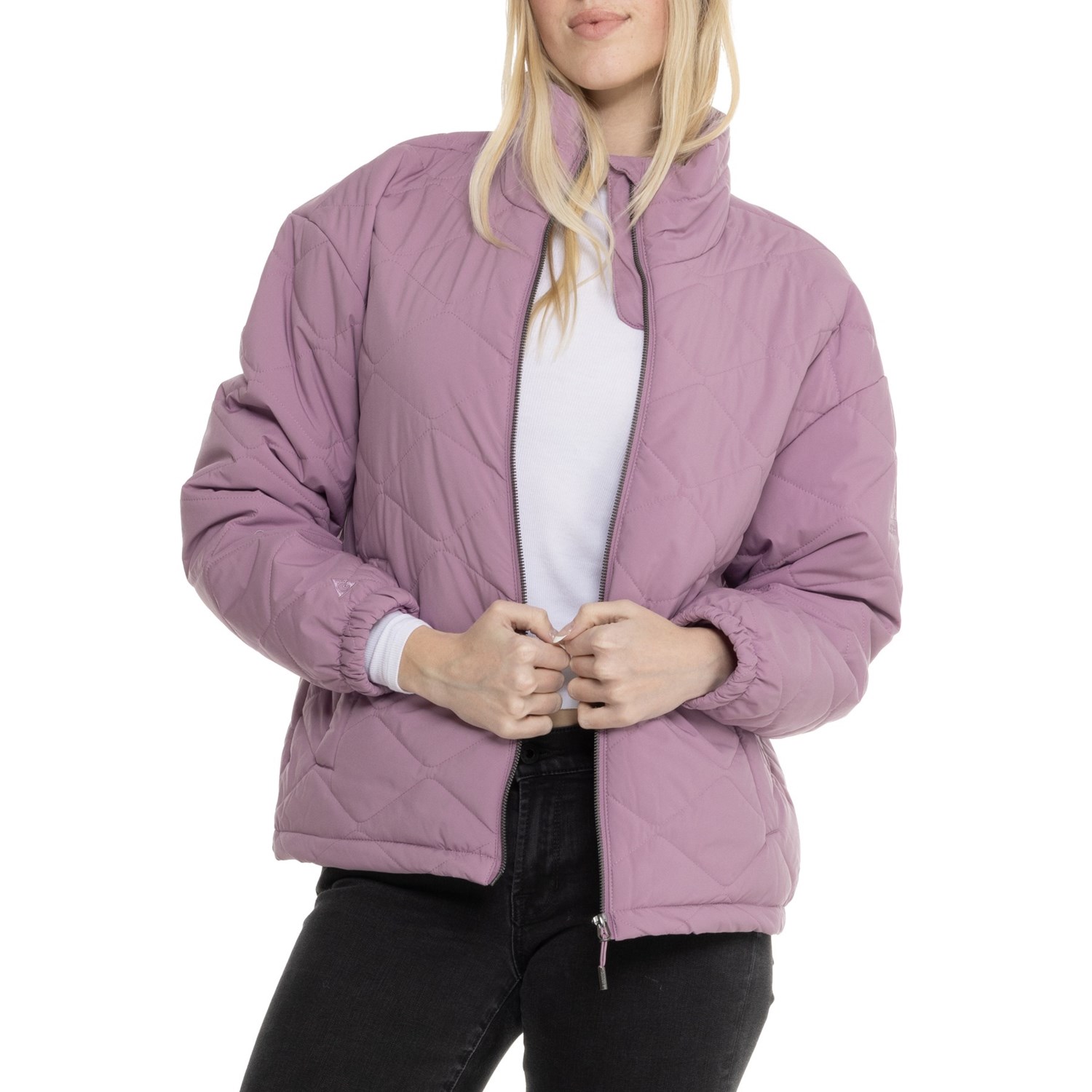 (取寄) ジェリー ペトラ キルテッド ライトウェイト ジャケット - インサレーテッド Gerry Petra Quilted Lightweight Jacket - Insulated Lilac Ash