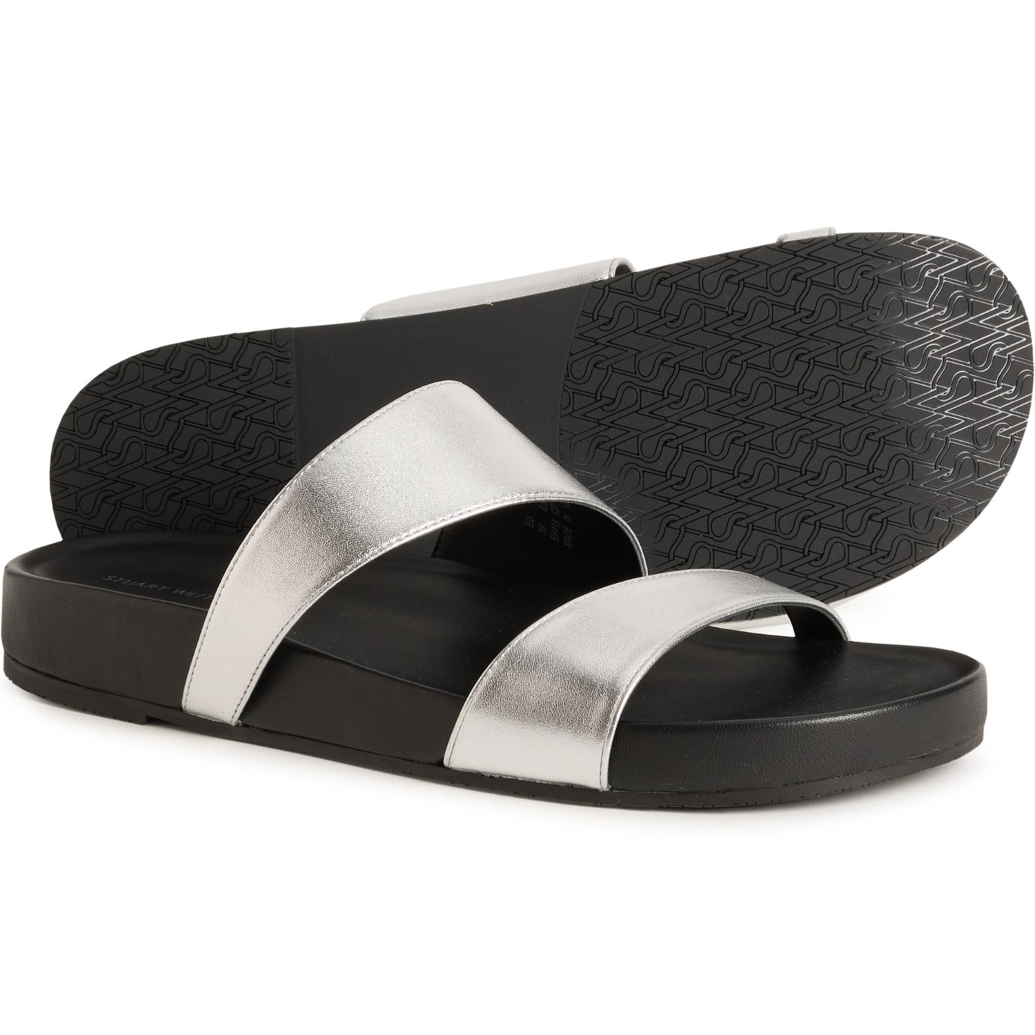 (取寄) スチュアート ワイツマン レディース マイアミ スポーツ スライド サンダル Stuart Weitzman women Miami Sport Slide Sandals (For Women) Silver