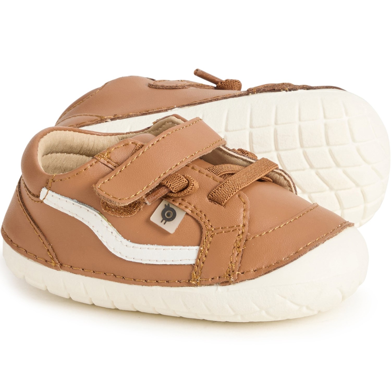 (取寄) オールド ソールズ トドラー ボーイズ アンド ガールズ パヴェ スクイッグル ブーツ - レザー OLD SOLES Toddler Boys and Girls Pave Squiggle Boots - Leather Tan / Snow