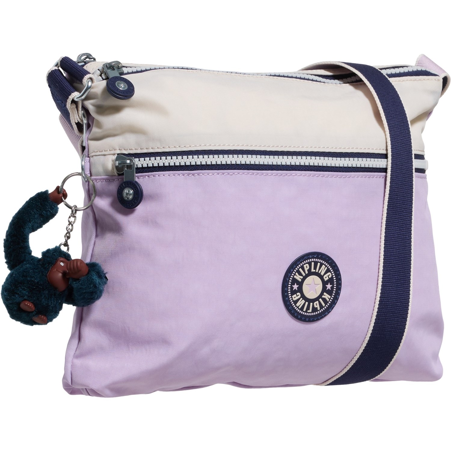 (取寄) キプリング アナベル クロスボディ バッグ Kipling Annabelle Crossbody Bag Gentle Lilac Block