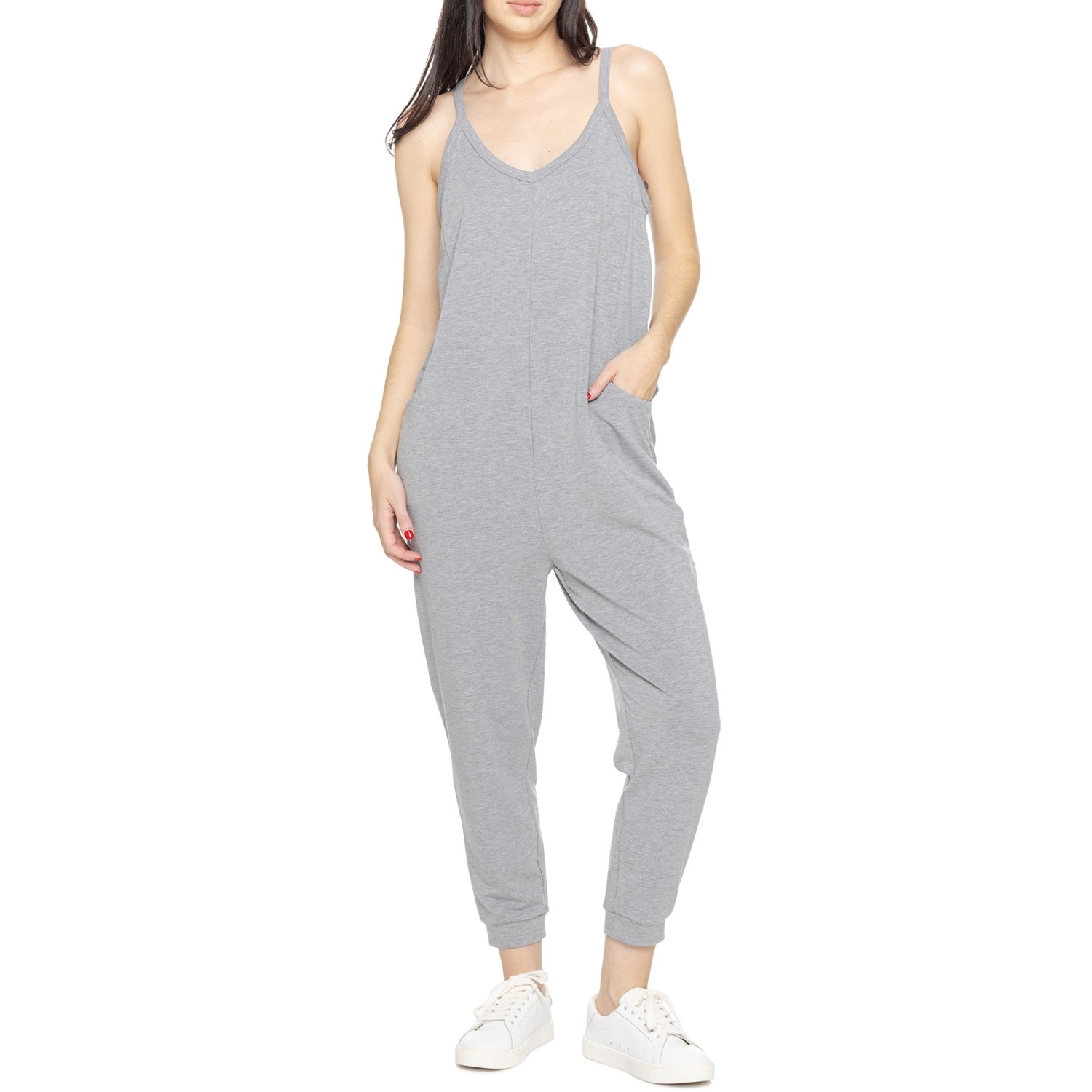(取寄) シンシアリージュールズ ハーレム ジャンプスーツ - スリーブレス SINCERELY JULES Harem Jumpsuit - Sleeveless H. Grey