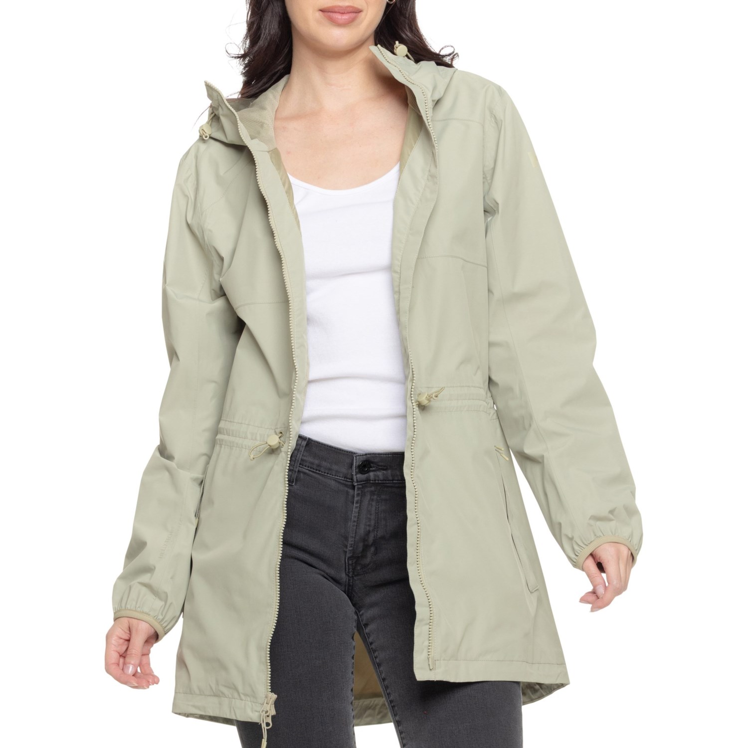 (取寄) ヘリーハンセン エッセンス ミッド-レンクス レインコート - ウォータープルーフ Helly Hansen Essence Mid-Length Raincoat - Waterproof Light Lav