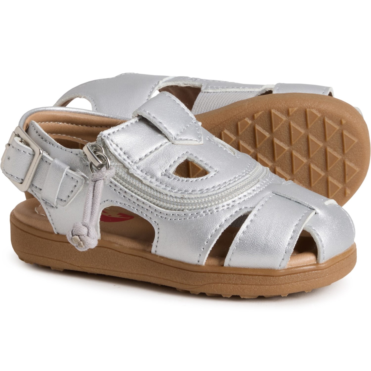 (取寄) ビリー リトル ガールズ フィッシャーマン サンダル Billy Little Girls Fisherman Sandals Silver