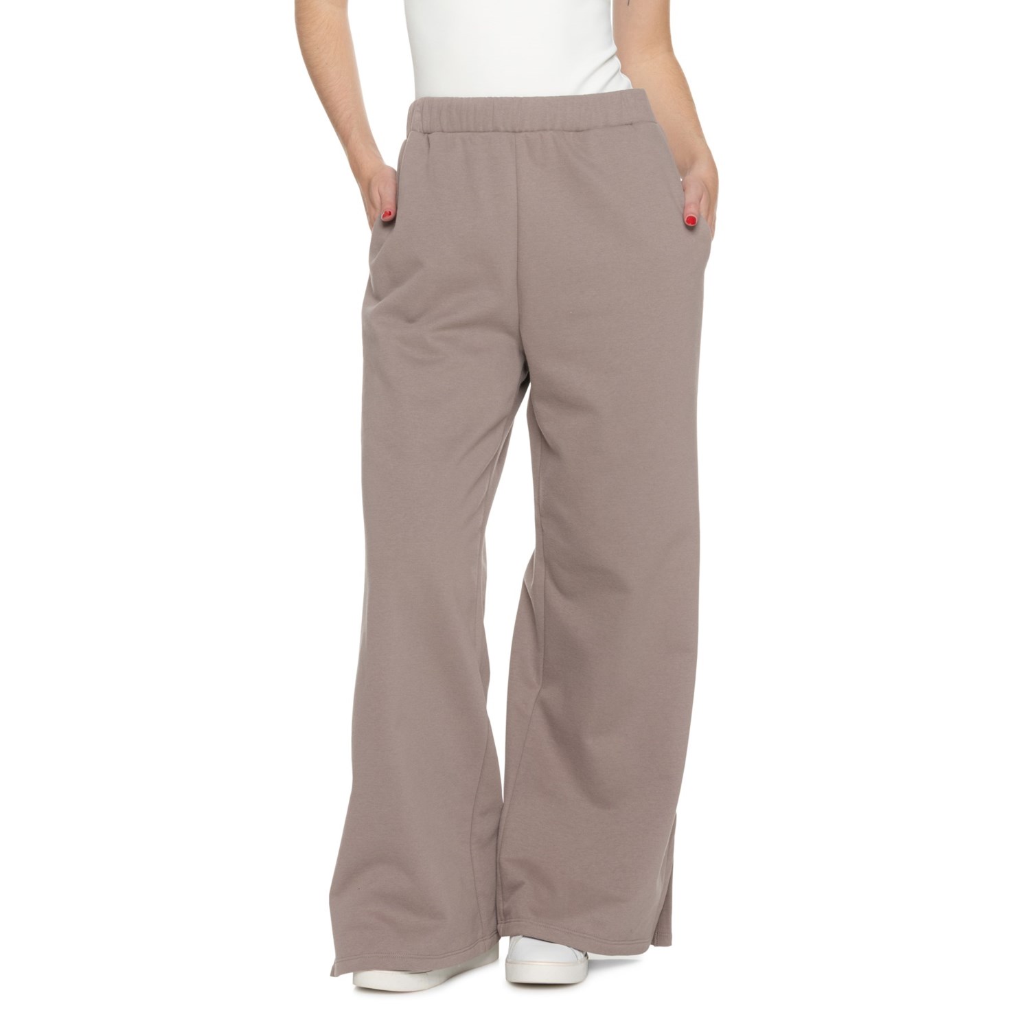 (取寄) ビヨンドヨガ オープン エンディド ワイド-レッグ パンツ - ミッド ライズ Beyond Yoga Open Ended Wide-Leg Pants - Mid Rise Oystr