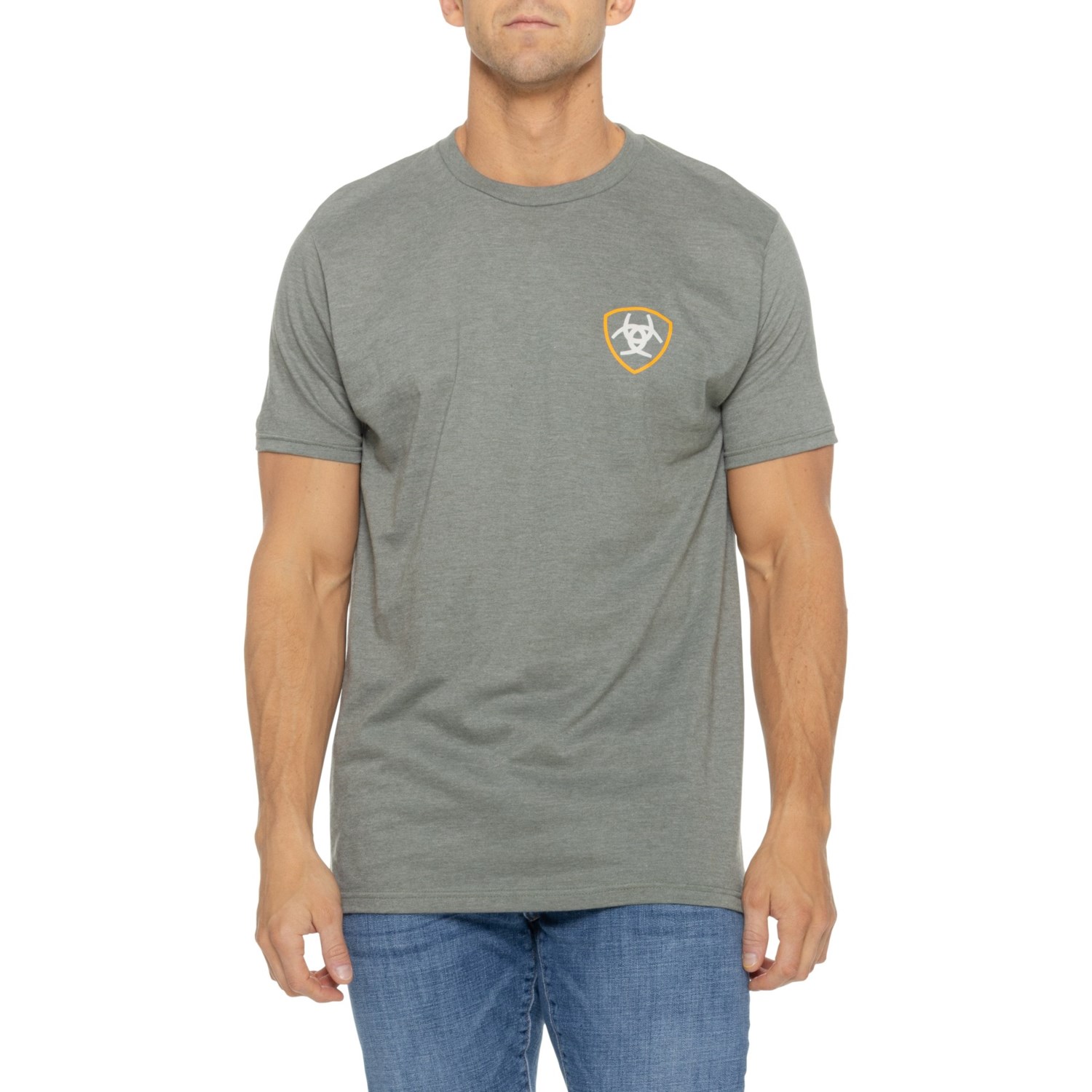 (取寄) アリアット ダイヤモンド マウンテン T-シャツ - ショート スリーブ Ariat Diamond Mountain T-Shirt - Short Sleeve Olive Heather