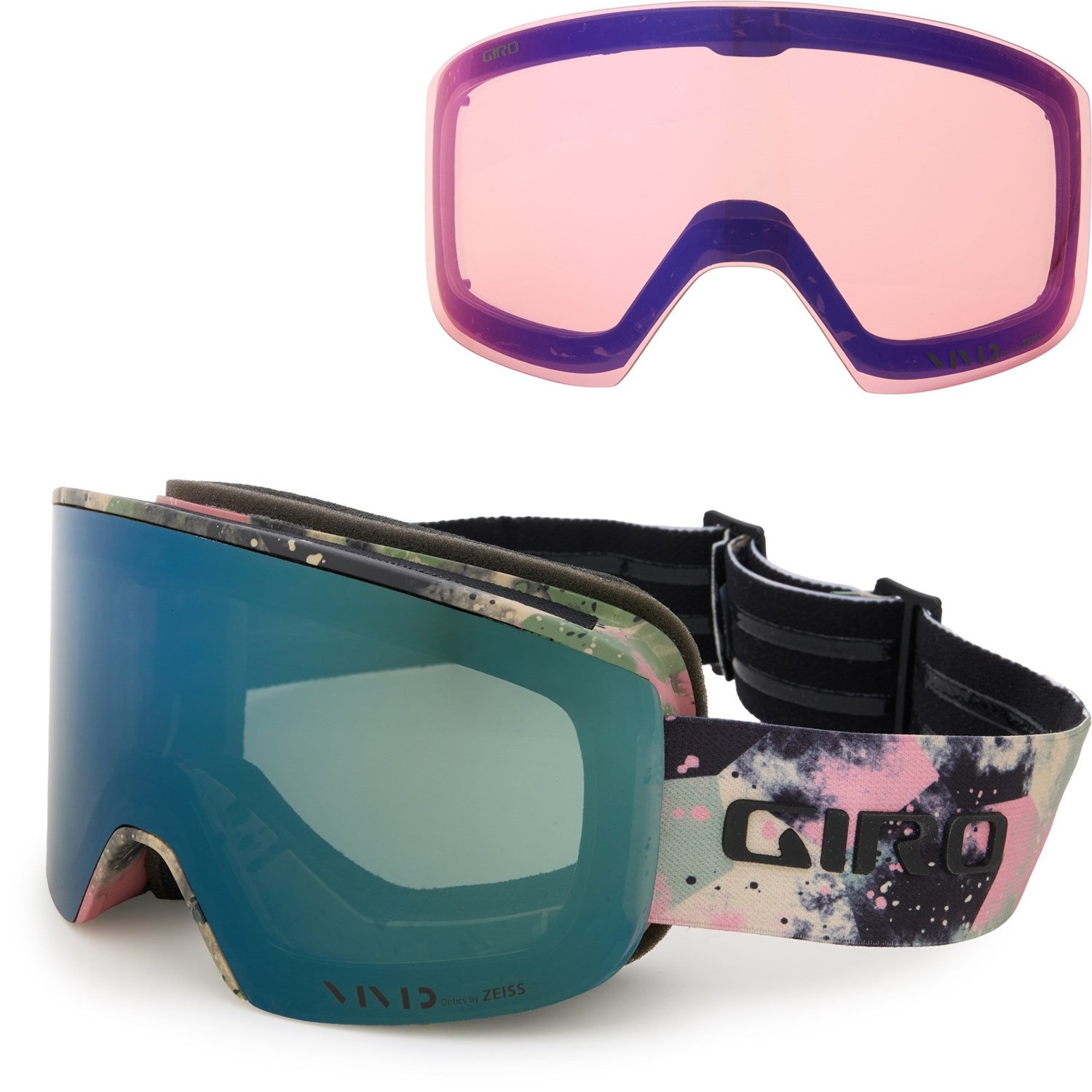 (取寄) ジロ アクシス スキー ゴーグルズ - エクストラ レンズ Giro Axis Ski Goggles - Extra Lens Green Marble
