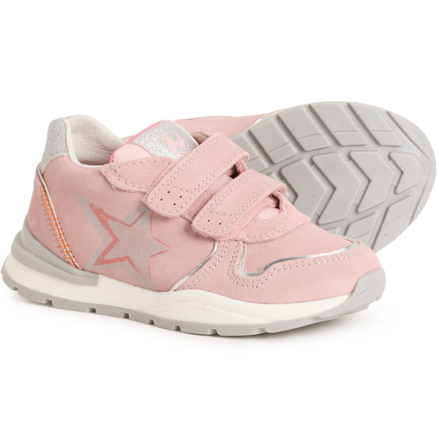 (取寄) ナチュリーノ ガールズ ロイ 2 Vl スニーカー - スエード Naturino Girls Roy 2 VL Sneakers - Suede Fabric Pink