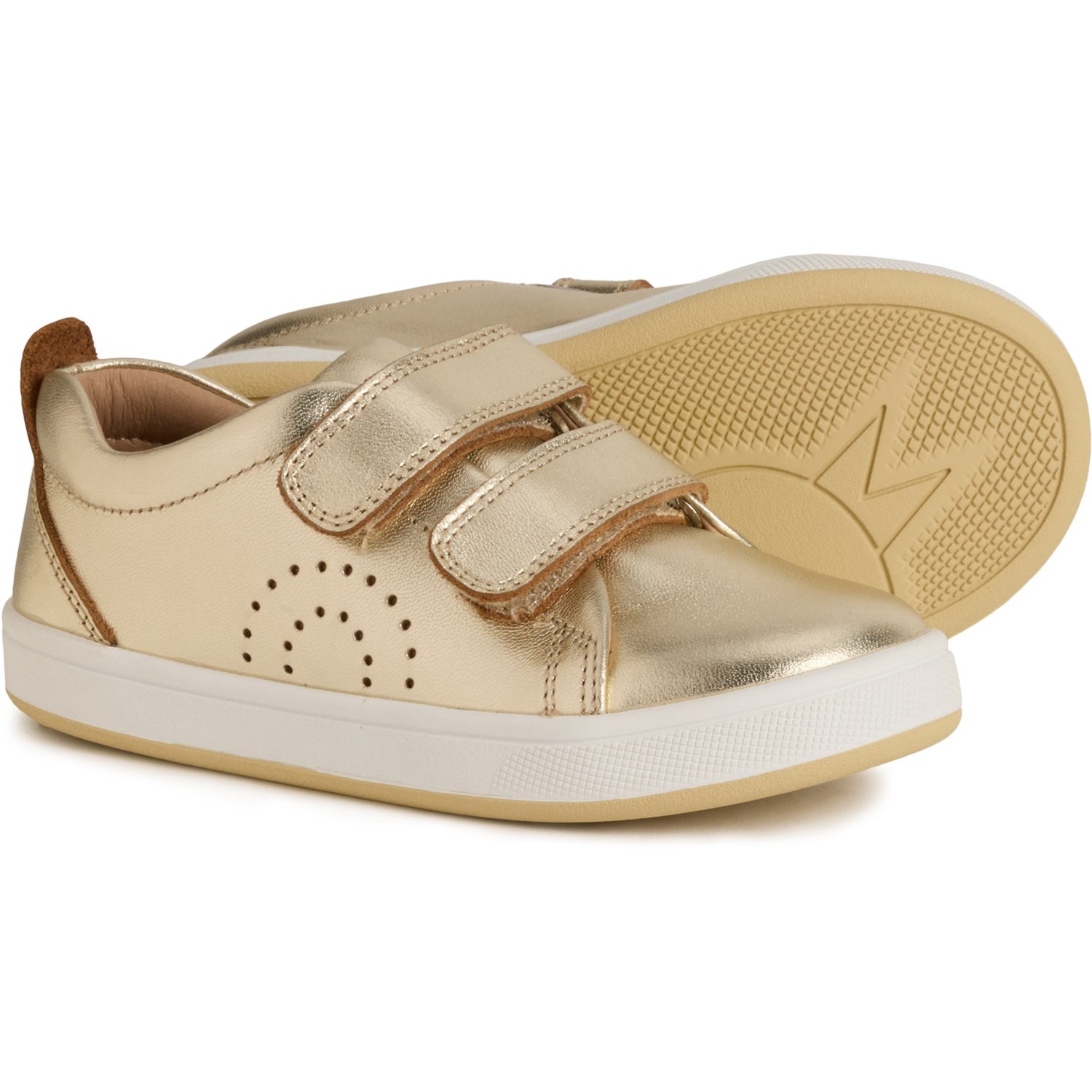 (取寄) オールド ソールズ ガールズ ビッグ トット スニーカー - レザー OLD SOLES Girls Big Tot Sneakers - Leather Gold