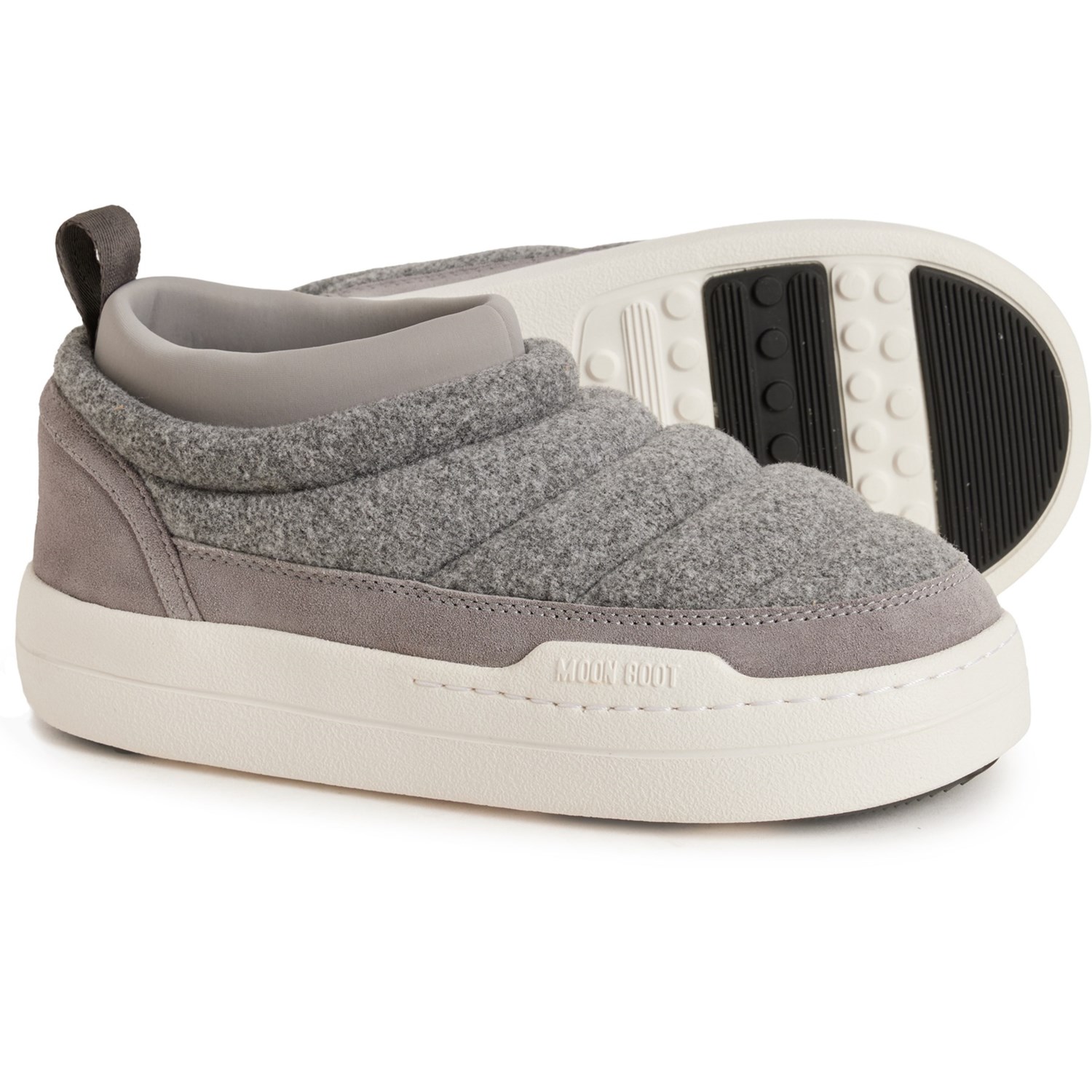 (取寄) レディース パーク ソフト フェルト スニーカー MOON BOOTS women Park Soft Felt Sneakers (For Women) Grey