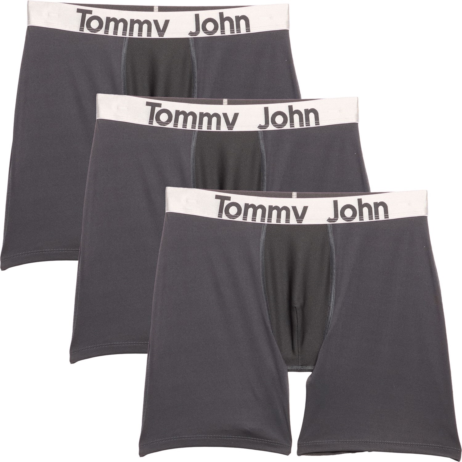 (取寄) トミー ジョン メンズ トミー ジョン エッセンシャル 360 スポーツ ボクサー ブリーフ - 3-パック Tommy John men Essential 360 Sport Boxer Briefs - 3-Pack Black｜スウィートラグ
