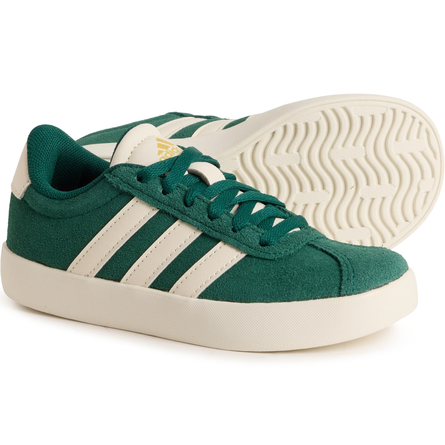 (取寄) アディダス キッズ アディダス ボーイズ Vl コート 3.0 スニーカー - レザー adidas kids Boys VL Court 3.0 Sneakers - Leather Green Wht|スウィートラグ