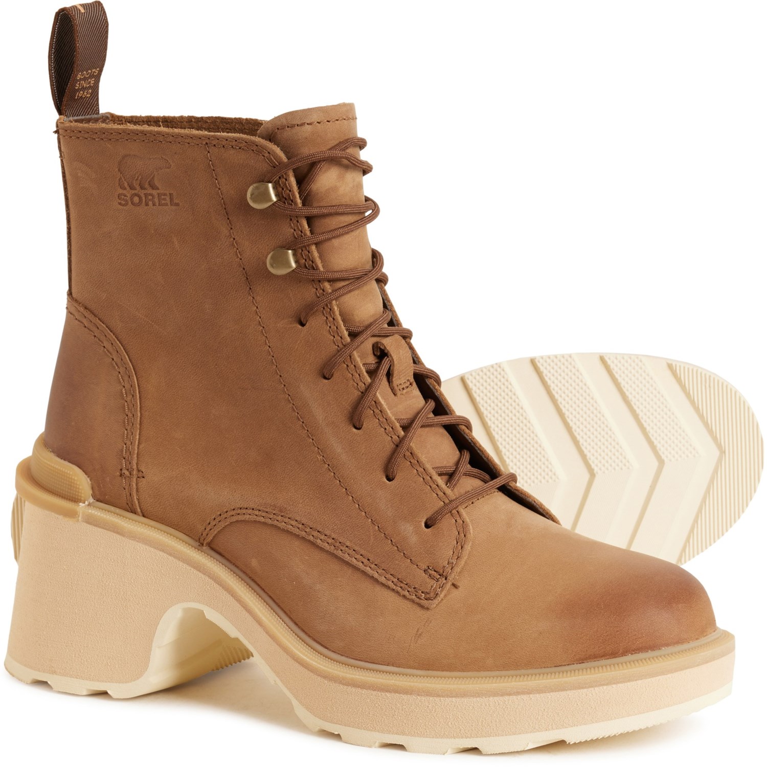 (取寄) ソレル レディース ソレル ハイ-ライン ヒール レース ブーツ - ウォータープルーフ, レザー Sorel women Hi-Line Heel Lace Boots - Waterproof, Leather (For Women) Umber_ Ceramic｜スウィートラグ 20,287円