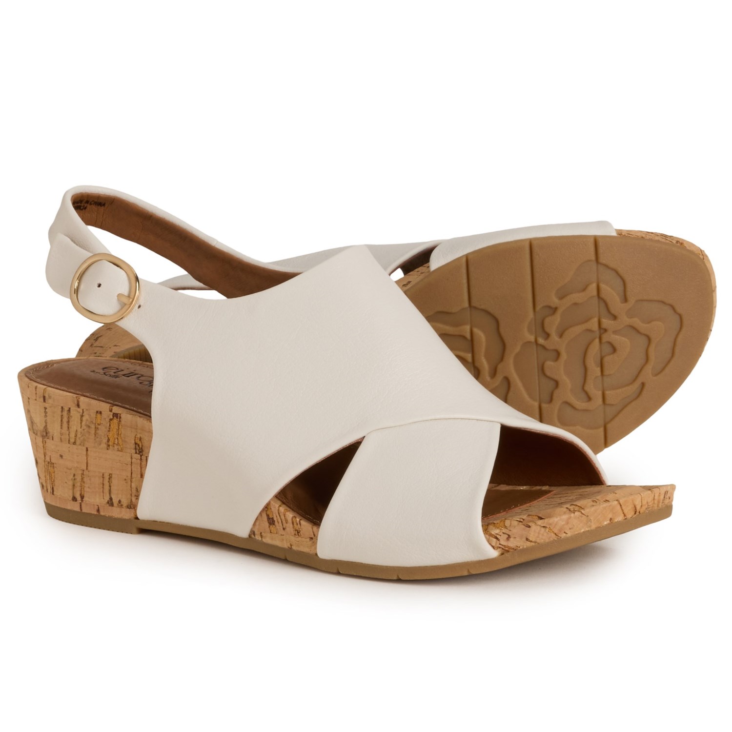 (取寄) ユーロソフトバイソフト レディース バイ ソフト ロンダ サンダル Eurosoft by Sofft women Rhonda Sandals (For Women) Parchment｜スウィートラグ