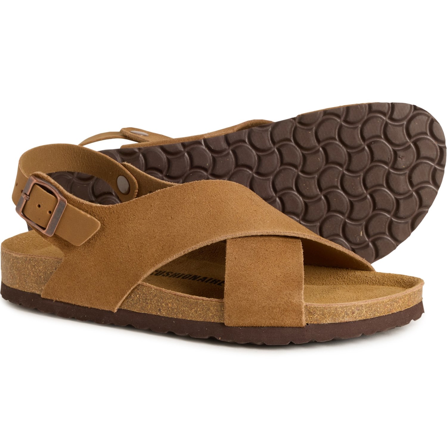 (取寄) クッションネア レディース ローレル サンダル - スエード Cushionaire women Laurel Sandals - Suede (For Women) Camel｜スウィートラグ
