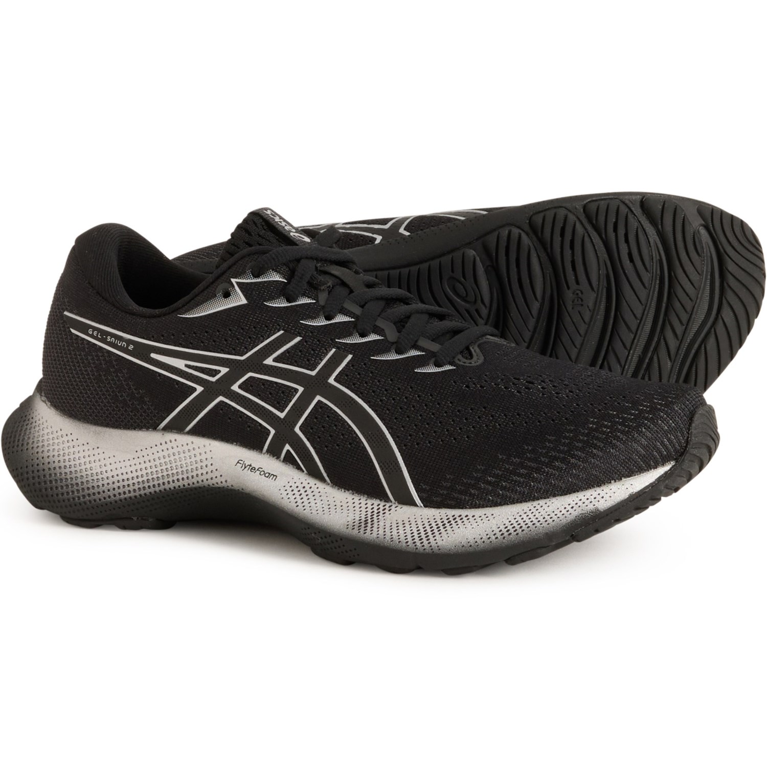 (取寄) アシックス レディース アシックス 2 ランニング シューズ ASICS women Gel-Saiun 2 Running Shoes (For Women) Black_Pure Silver|スウィートラグ