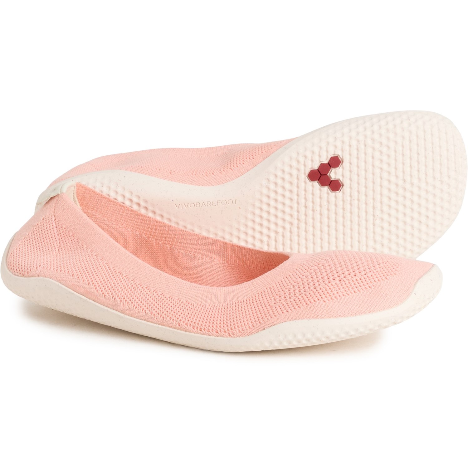 (取寄) ビボベアフット レディース プリムス アサナ イン バレリーナ ニット フラッツ VivoBarefoot women Primus Asana Yin Ballerina Knit Flats (For Women) Peach｜スウィートラグ