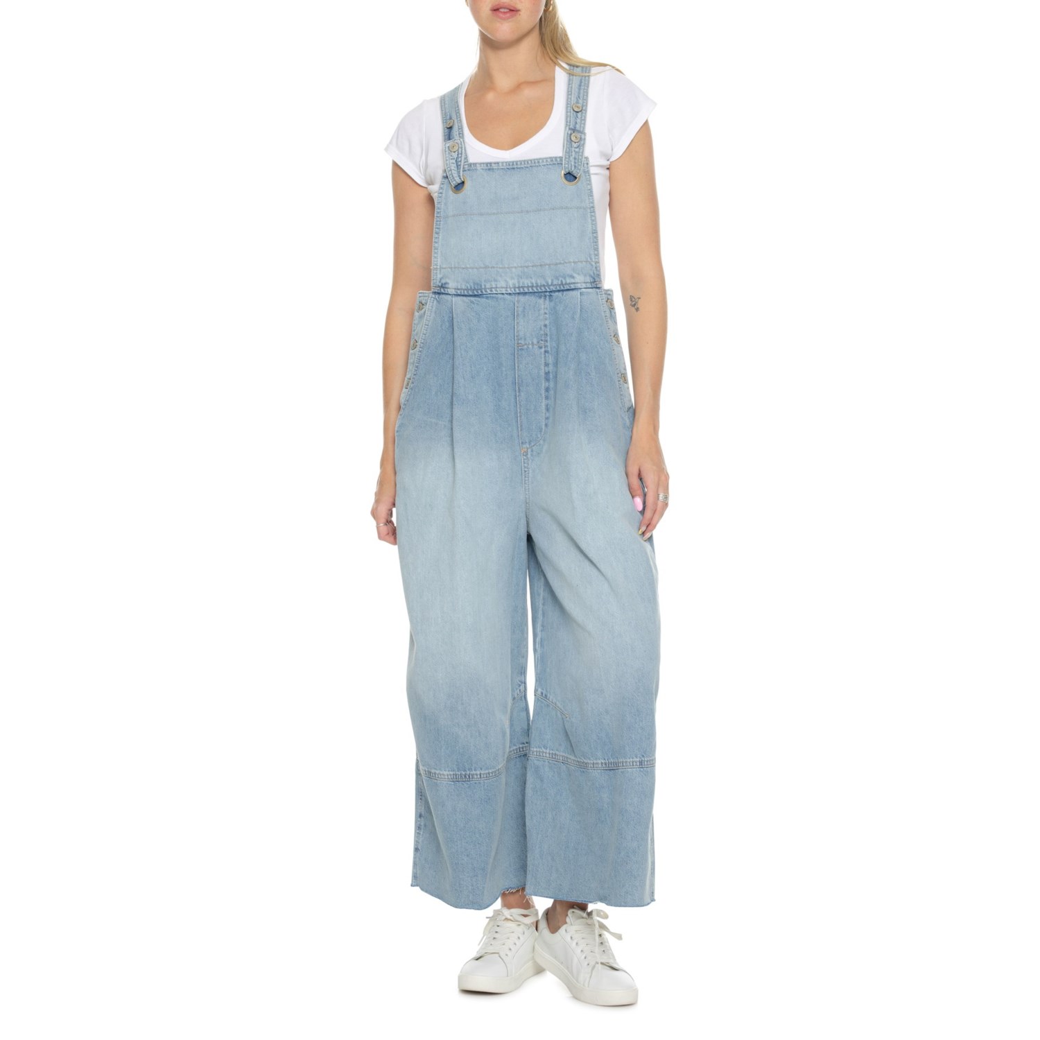 (取寄) フリーピープル レディース フリー ピープル ランブラー デニム オーバーオール Free People women Rambler Denim Overalls Sky|スウィートラグ