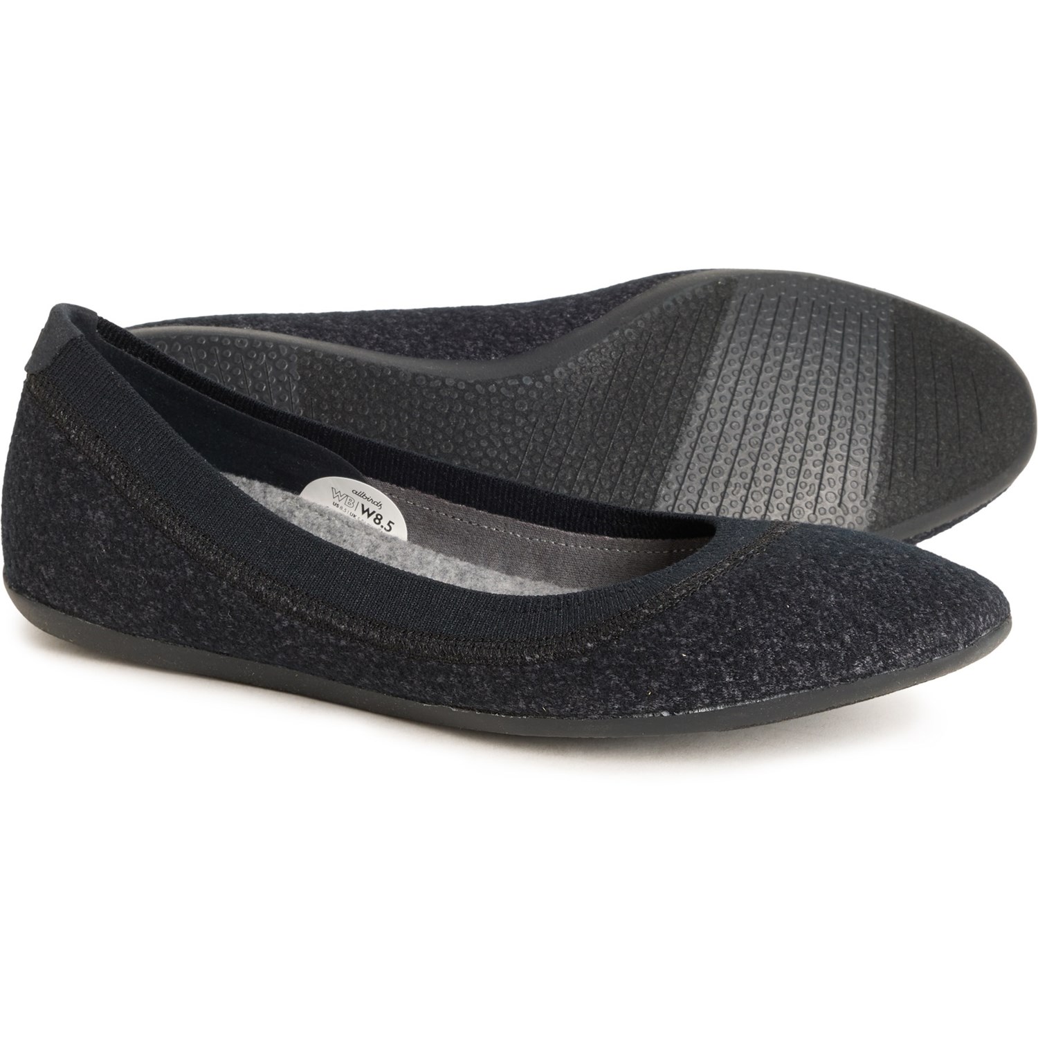 (取寄) オールバーズ レディース ウール ブリーザー バレエ フラッツ - メリノ ウール Allbirds women Wool Breezer Ballet Flats - Merino Wool (For Women) Natural Black|スウィートラグ