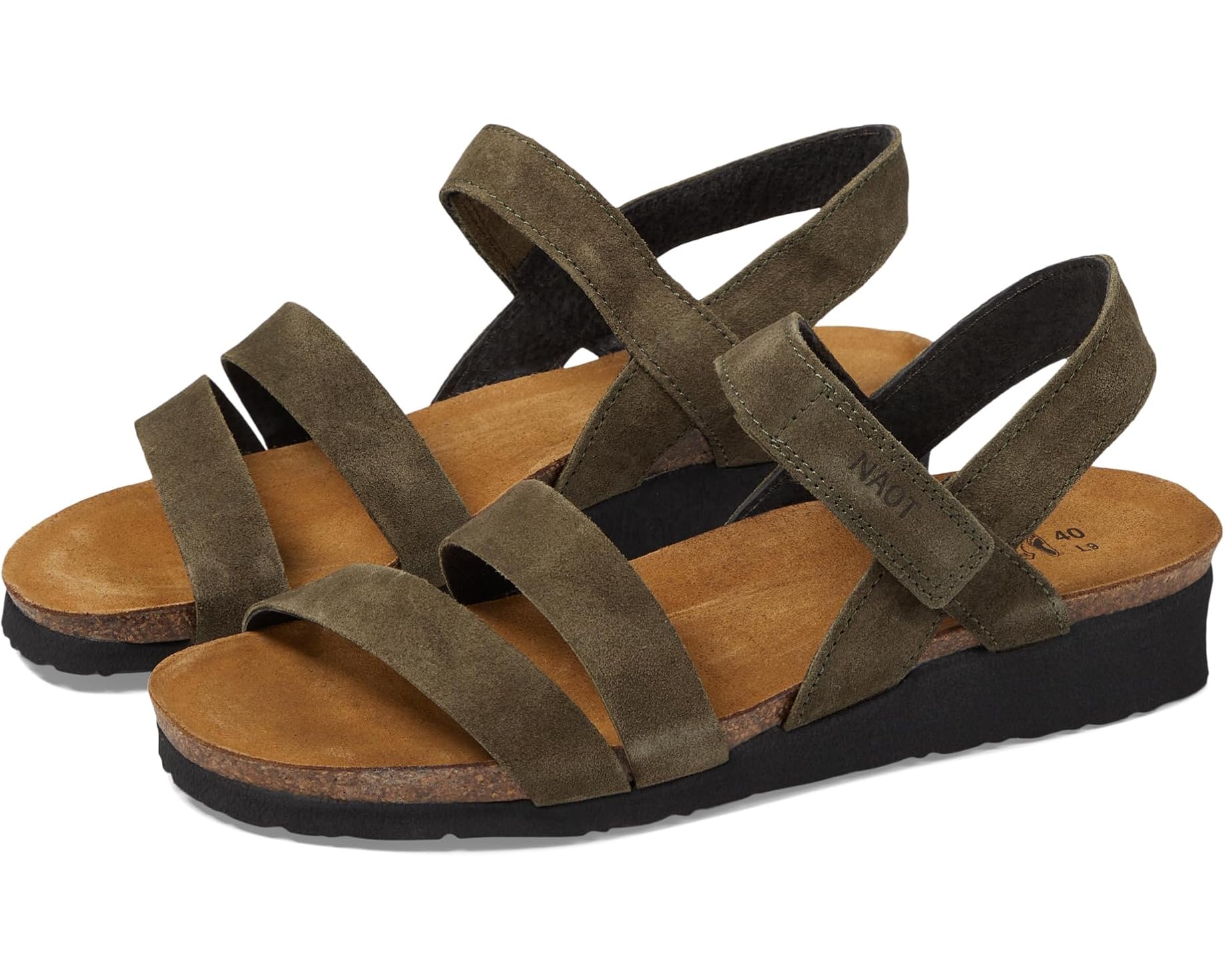 (取寄) ナオト レディース ケーラ Naot women Kayla Oily Olive Suede|スウィートラグ