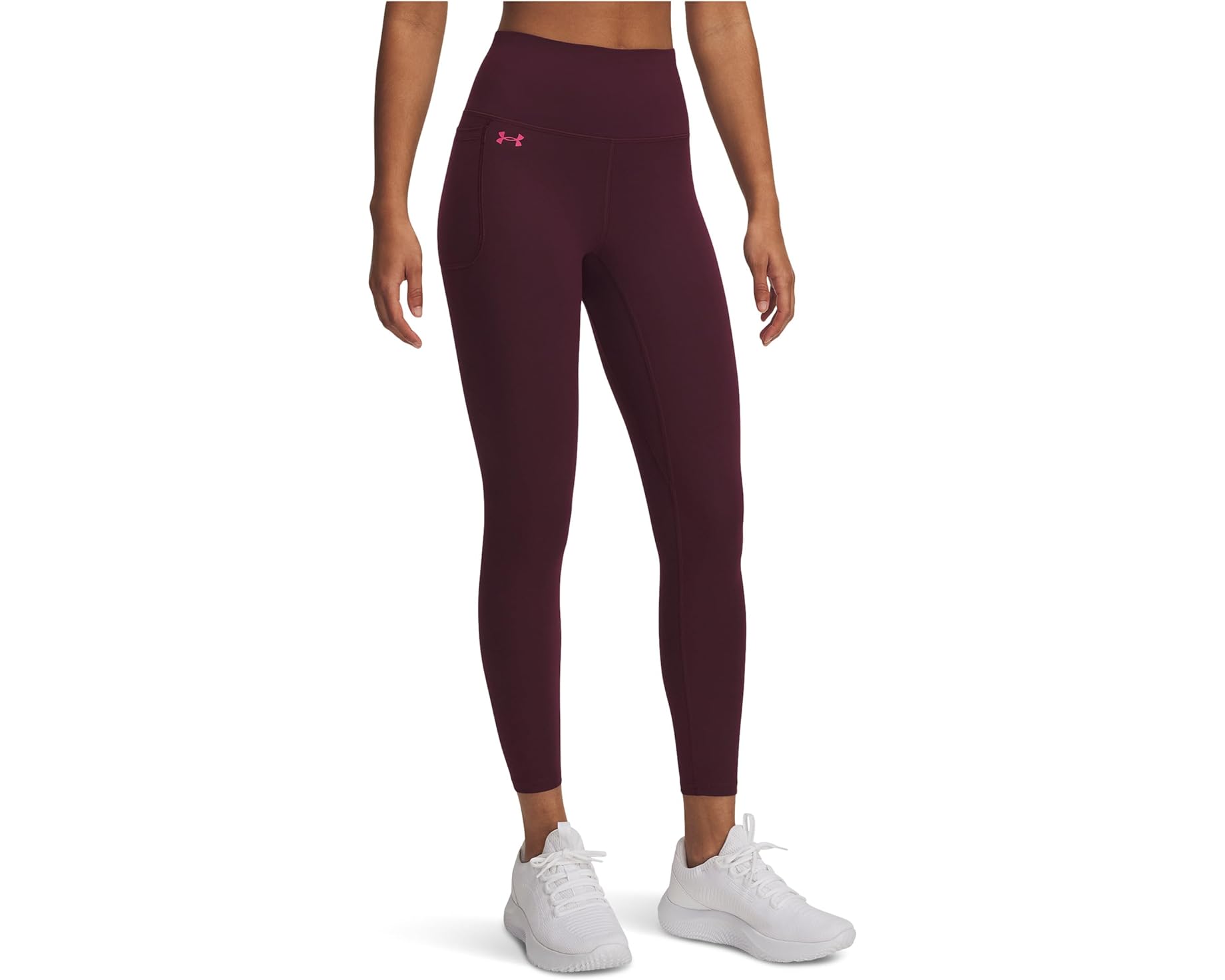 (取寄) アンダーアーマー レディース モーション アンクル レギングス Under Armour women Motion Ankle Leggings Dark Maroon/Fuchsia Dusk|スウィートラグ