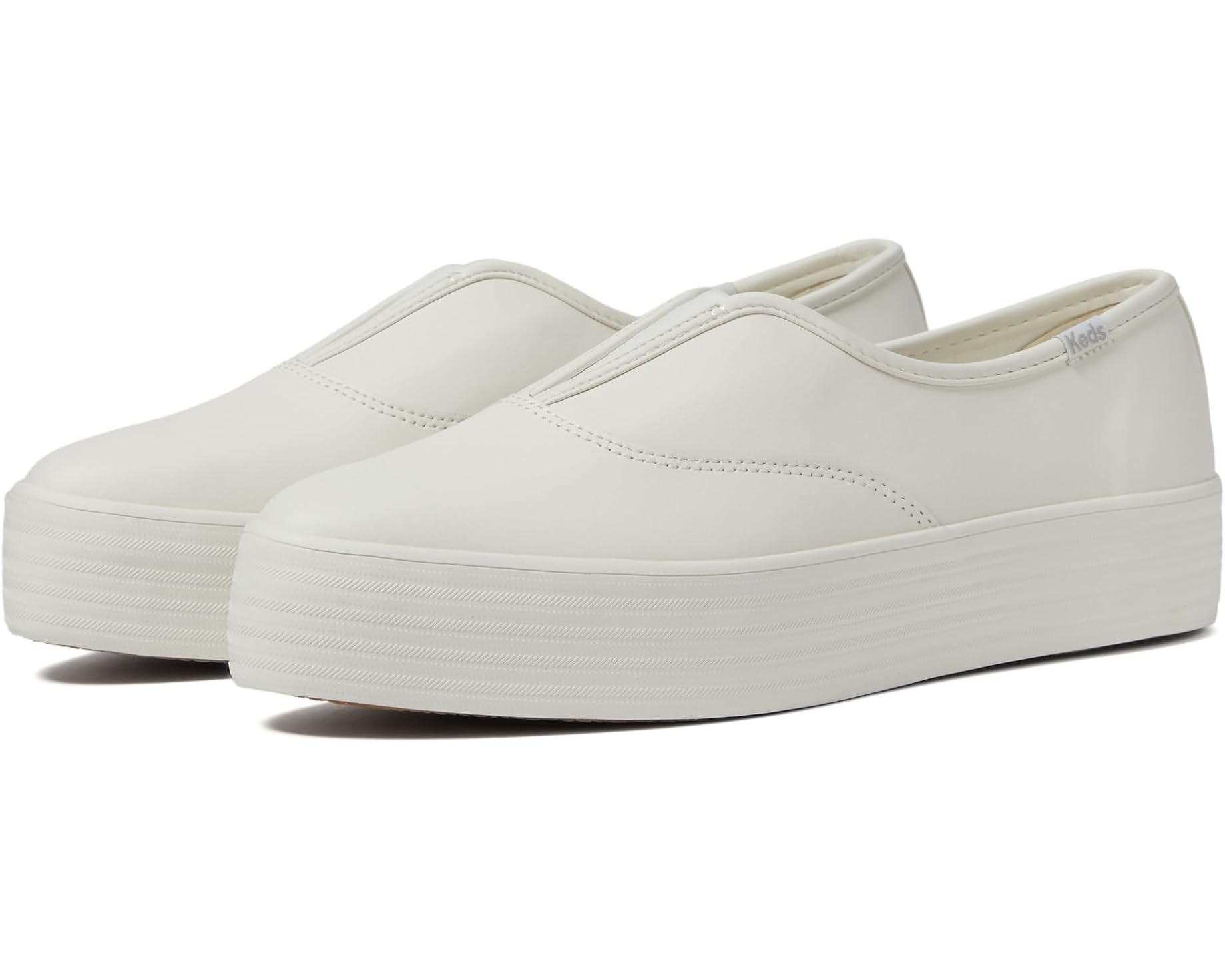 (取寄) ケッズ レディース ポイント スリップ オン Keds women Point Slip On White Leather｜スウィートラグ