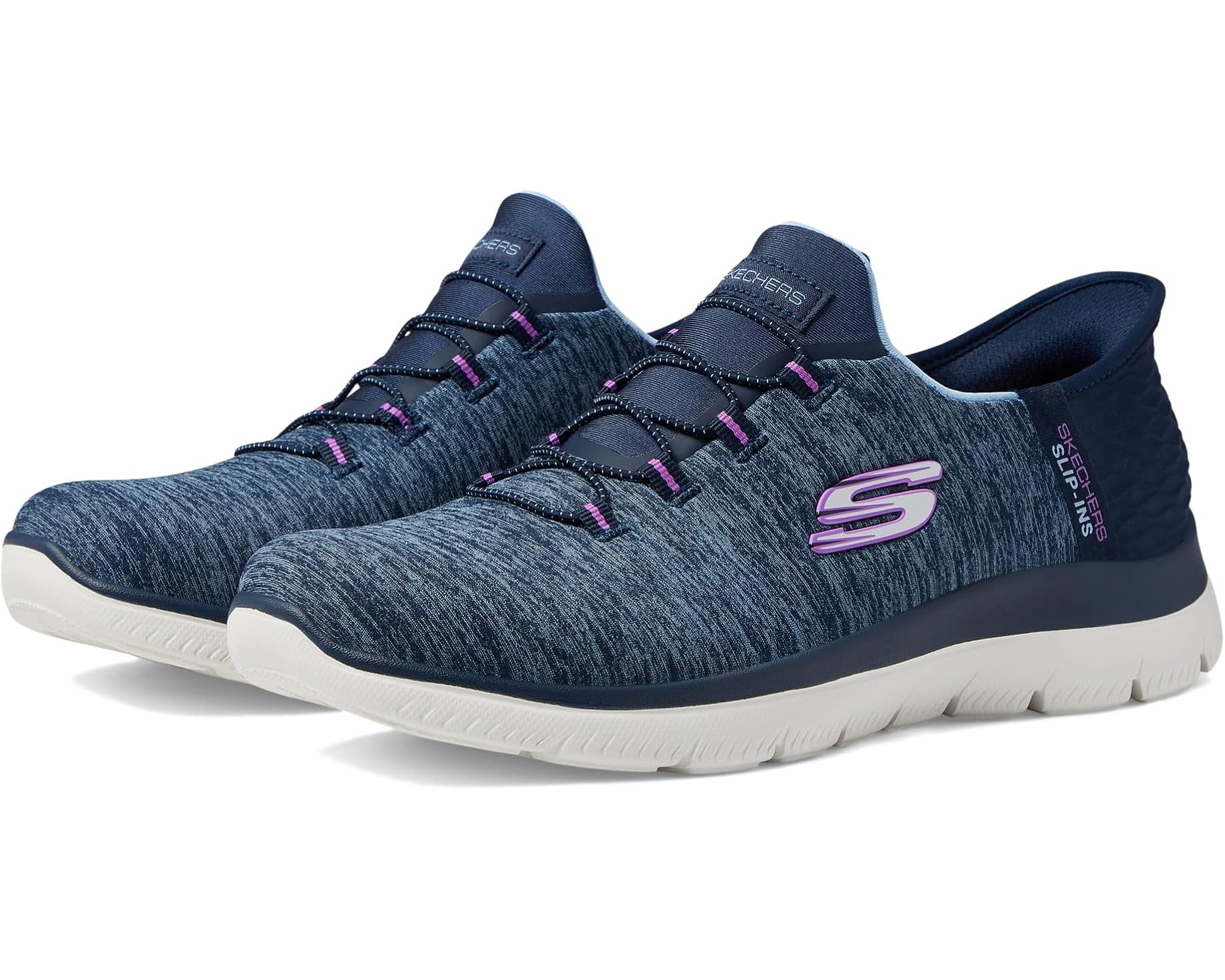 (取寄) スケッチャーズ レディース サミッツ - ハンズ フリー スリップ-インス SKECHERS women Summits - Hands Free Slip-Ins Navy/Purple｜スウィートラグ 21,791円