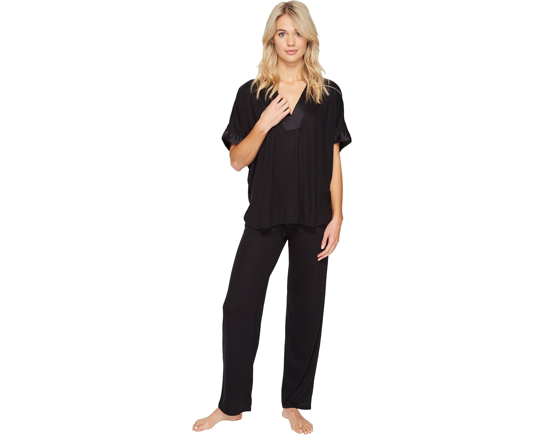 (取寄) N バイ ナトリ レディース コンゴ Pj セット N by Natori women Congo PJ Set Black｜スウィートラグ