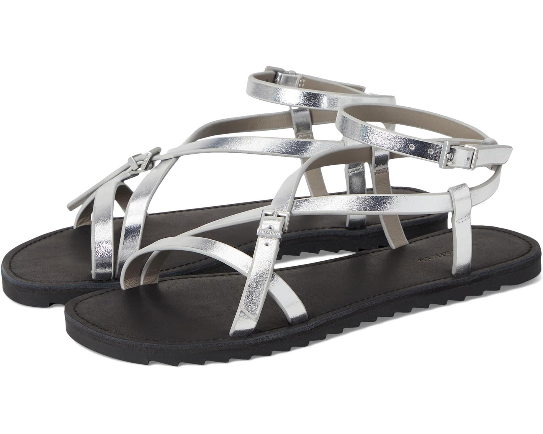 (取寄) オールセインツ レディース タイラ サンダル AllSaints women Tyla Sandals Silver|スウィートラグ