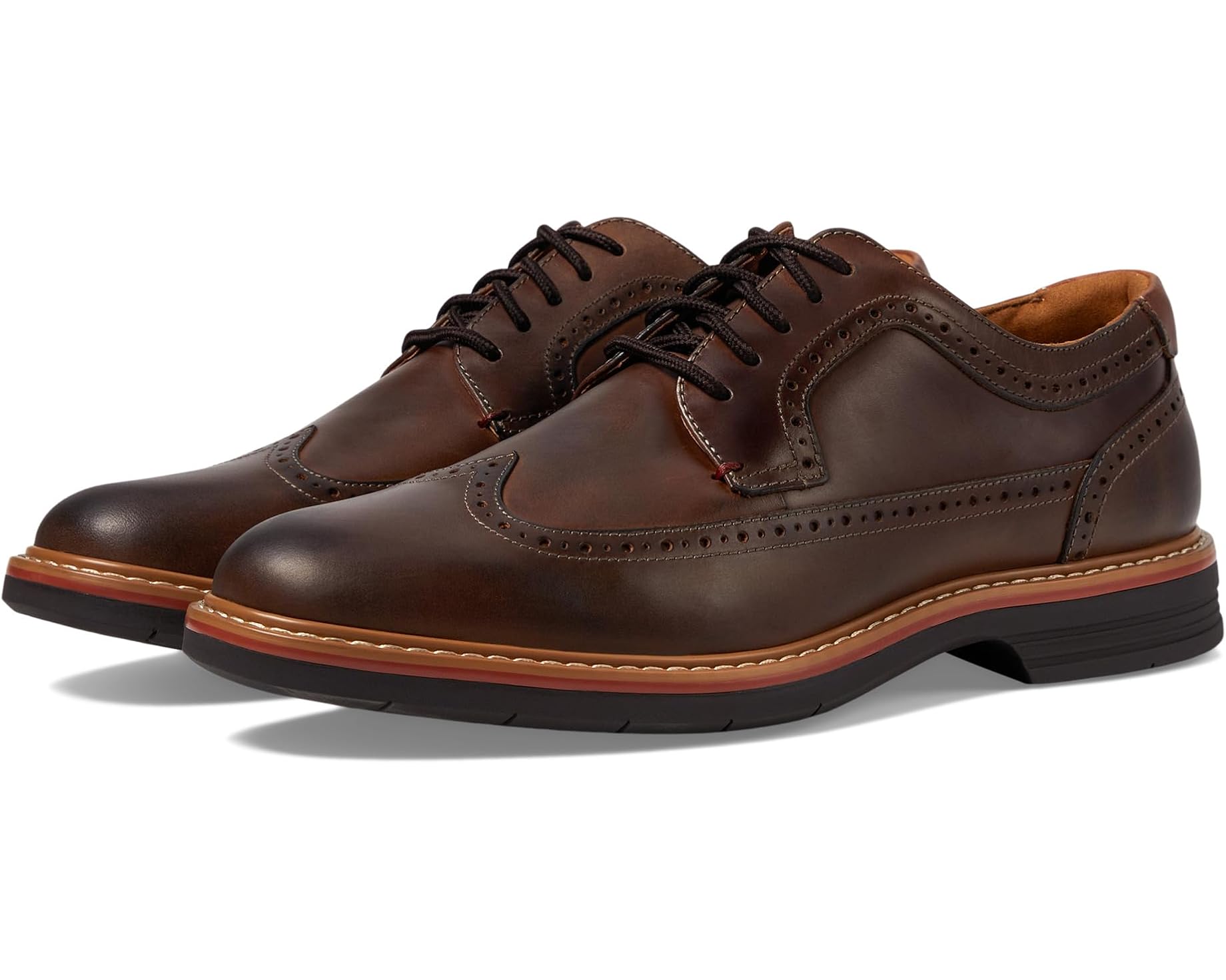 (取寄) フローシャイム メンズ ノーウォーク ウィングチップ オックスフォード Florsheim men Norwalk Wingtip Oxford Brown Crazy Horse｜スウィートラグ