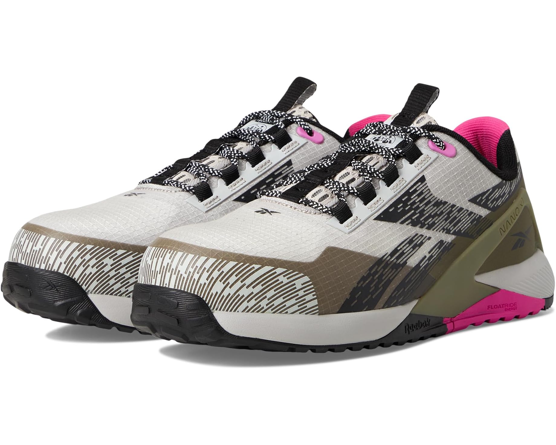 (取寄) リーボック ワーク レディース ナノ X1 アドベンチャー ワーク エー コンプ トゥ Reebok Work women Nano X1 Adventure Work EH Comp Toe Silver/Army Green/Pink｜スウィートラグ 33,040円
