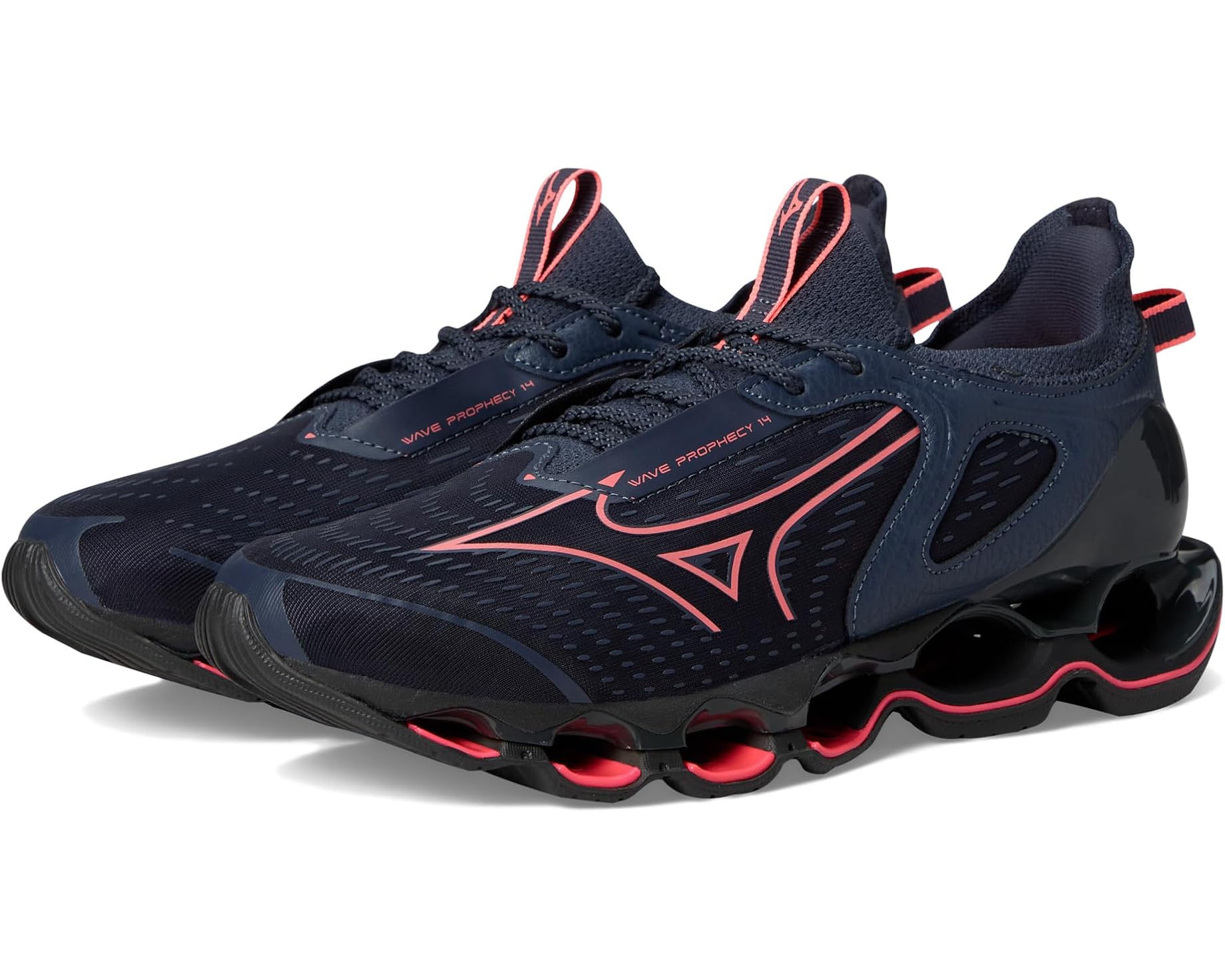 (取寄) ミズノ レディース ウェーブ プロフェシー 14 Mizuno women Wave Prophecy 14 Odyssey Grey/Strkn Coral｜スウィートラグ